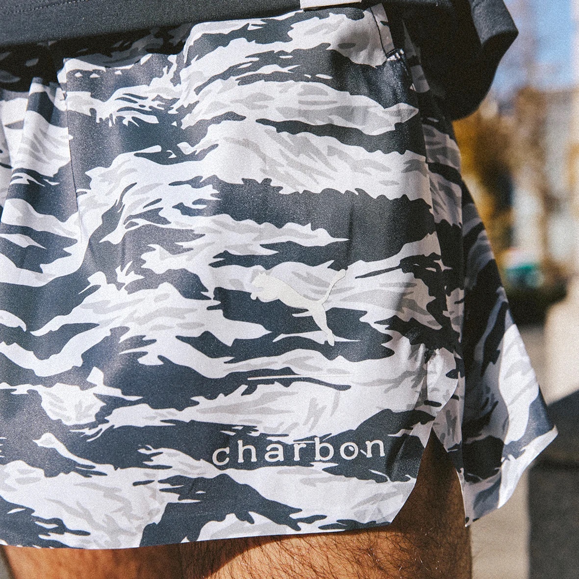 PUMA × CHARBON 7 POCKETS RACING SHORTS　M charbon】PUMA × CHARBON 7 POCKETS RACING SHORTS