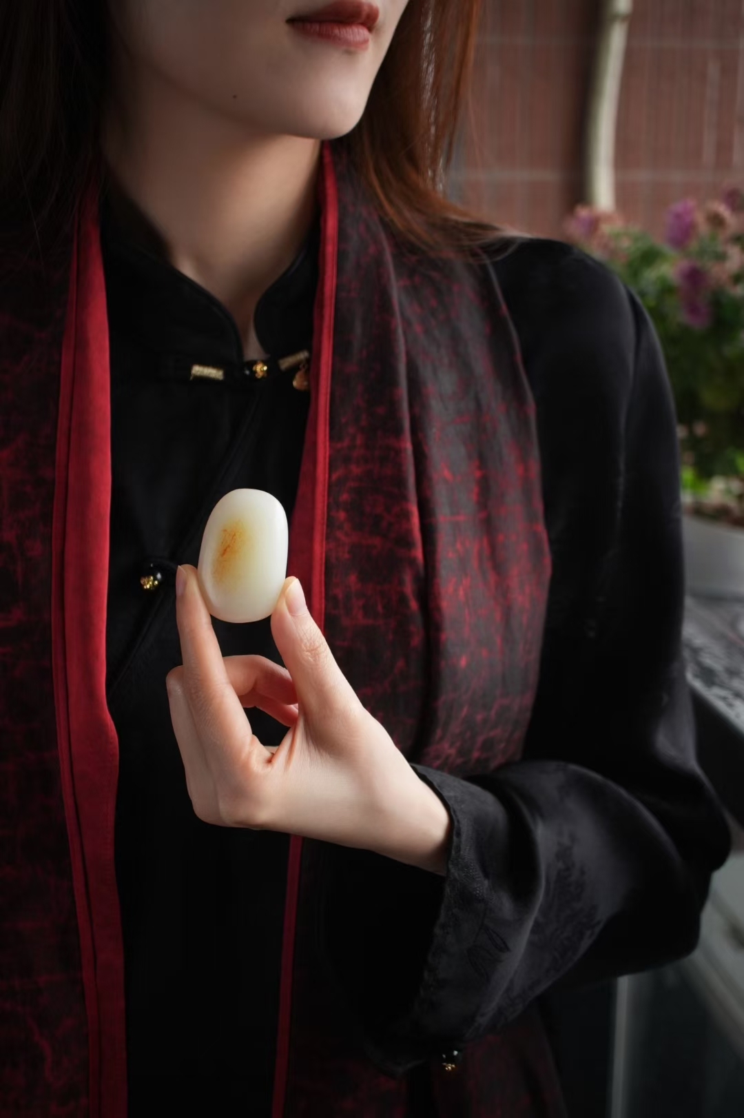 118466 和田玉獨籽掛件