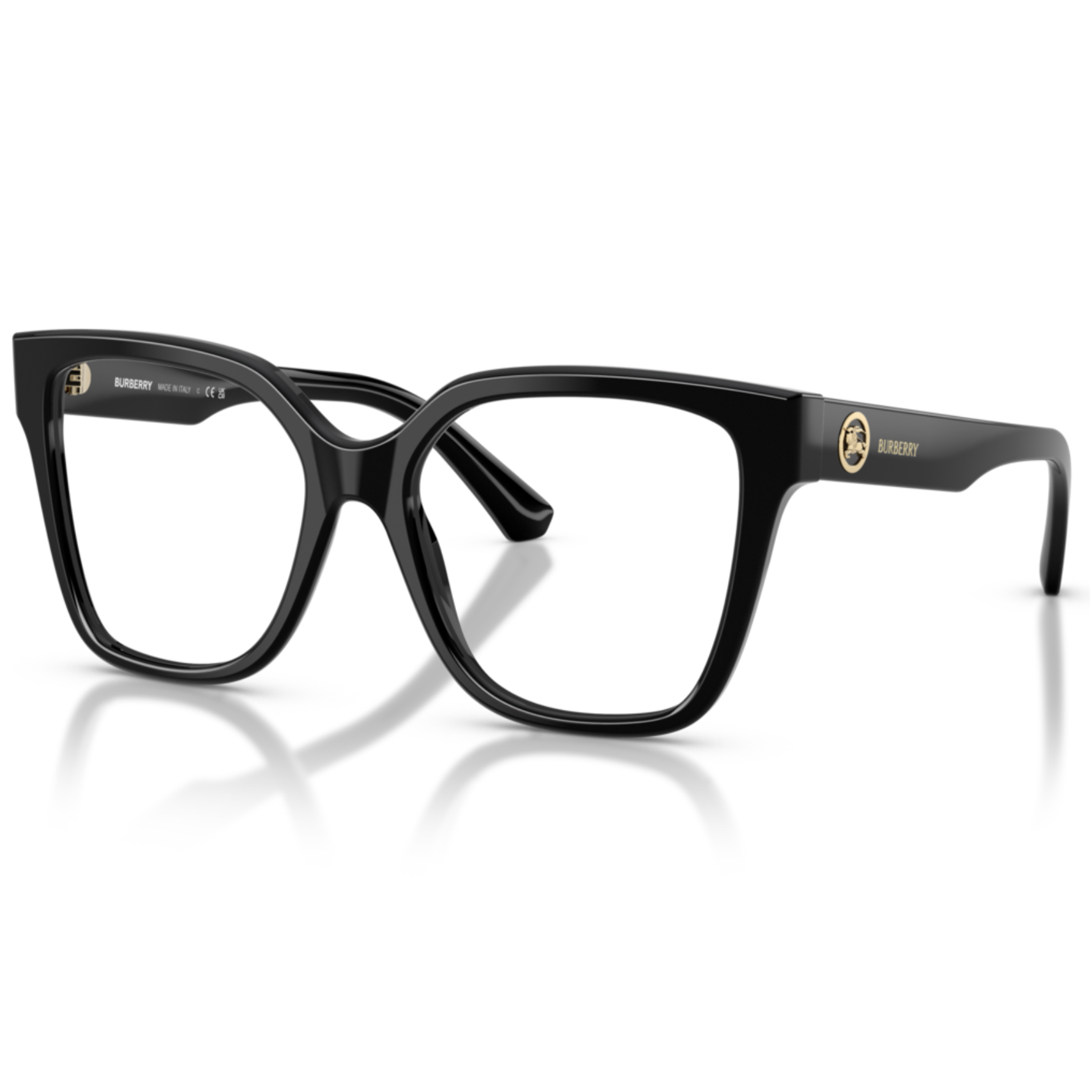 【BURBERRY】B2443F 3001-53mm 大方框光學眼鏡♣(黑)