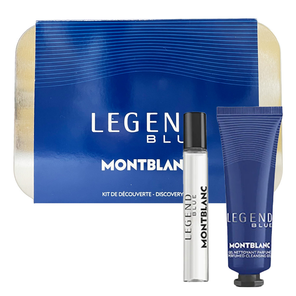 MONTBLANC 萬寶龍 傳奇紳藍淡香精旅行組 (沐浴精30ml+小香7.5ml)