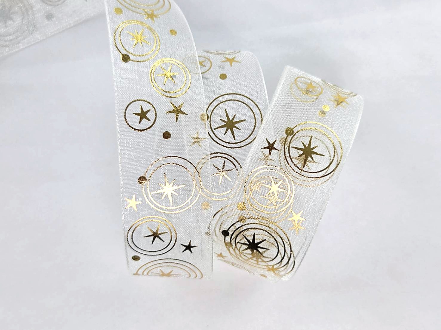 星空光圈燙金網紗/25mm