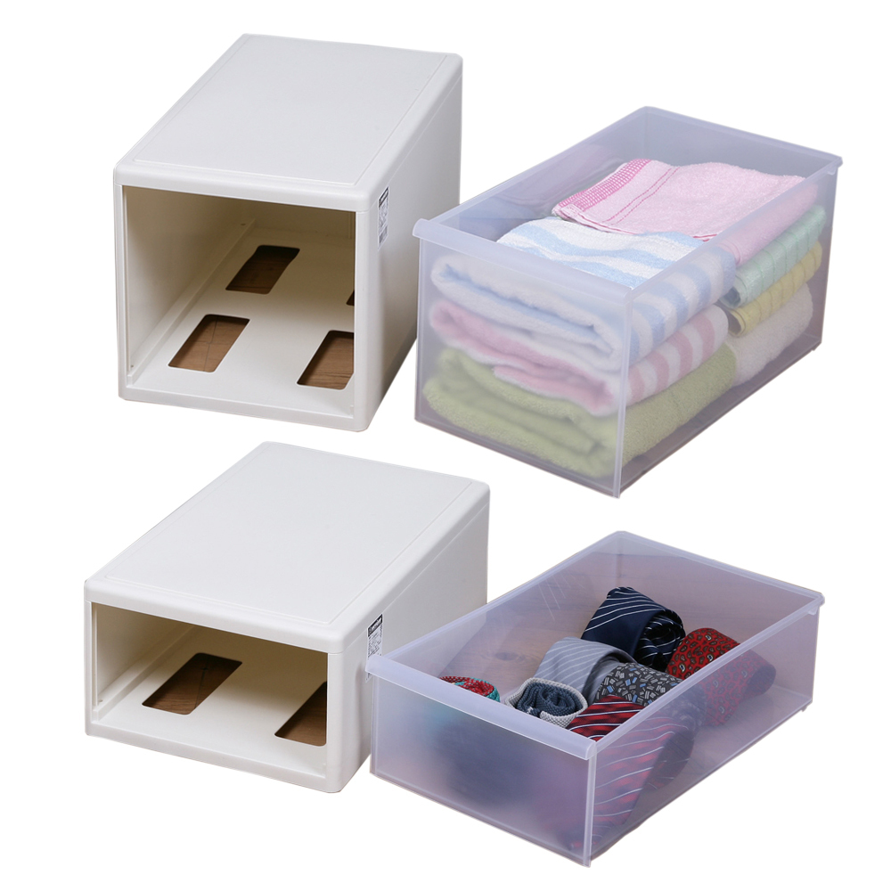 《真心良品》 KEYWAY聯府 固得抽屜式整理箱大+中4入組