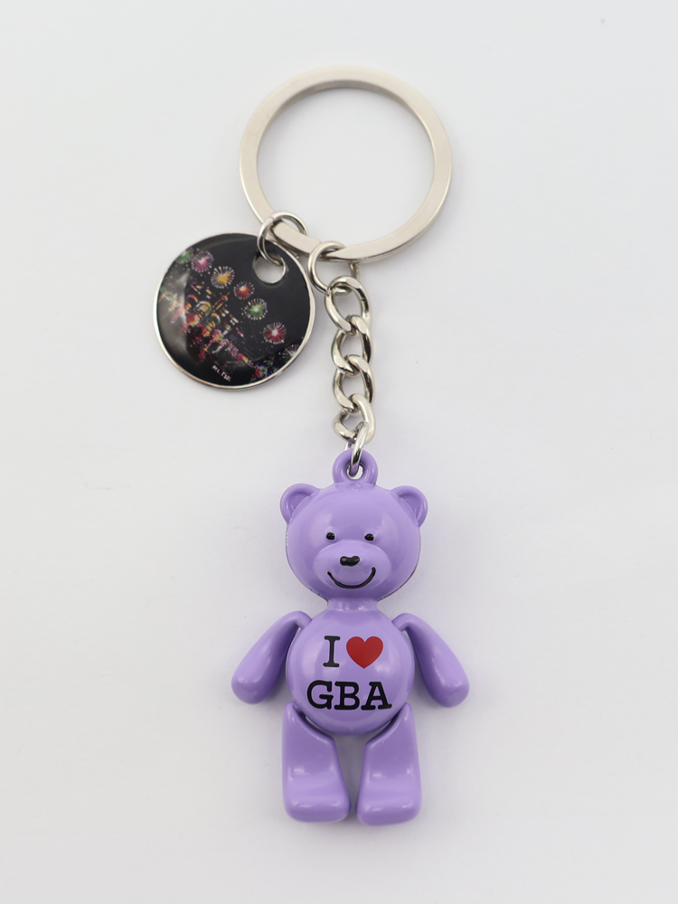 森雅文化 I love GBA 歡樂熊仔鎖匙扣-紫色, 佳節夜.星印象 (夜玲瓏系列)