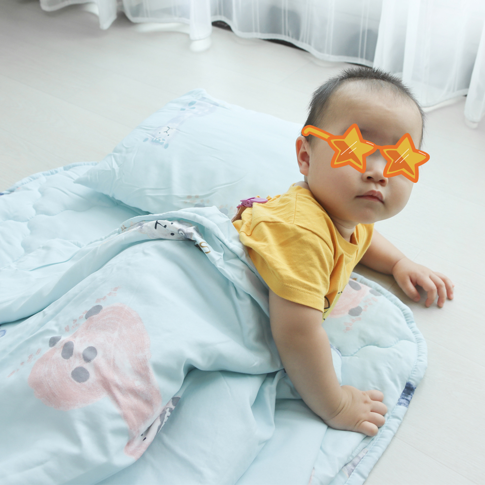 兒童睡袋天絲三件組