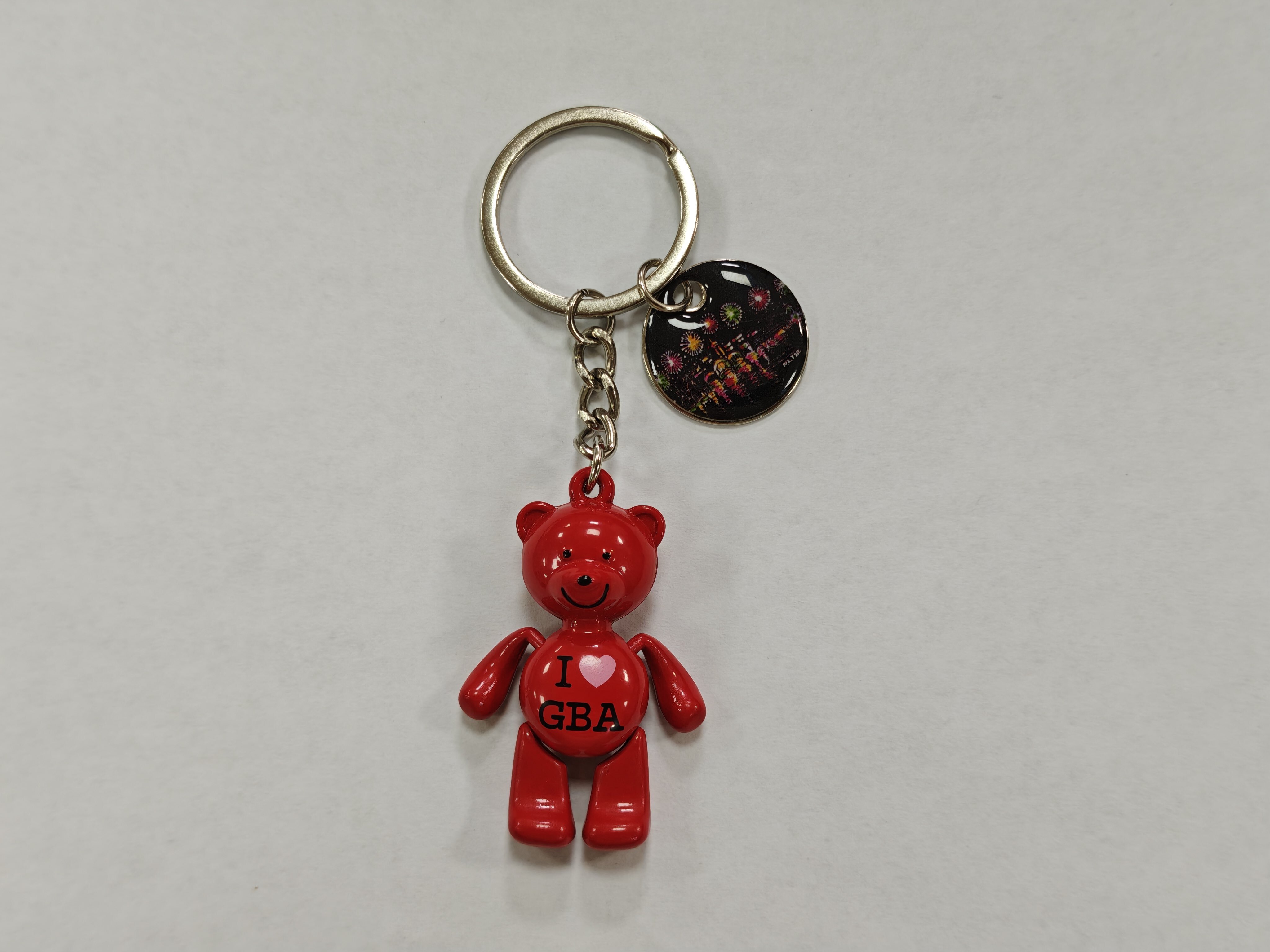 森雅文化 I love GBA 歡樂熊仔鎖匙扣-紅色, 佳節夜.星印象 (夜玲瓏系列)