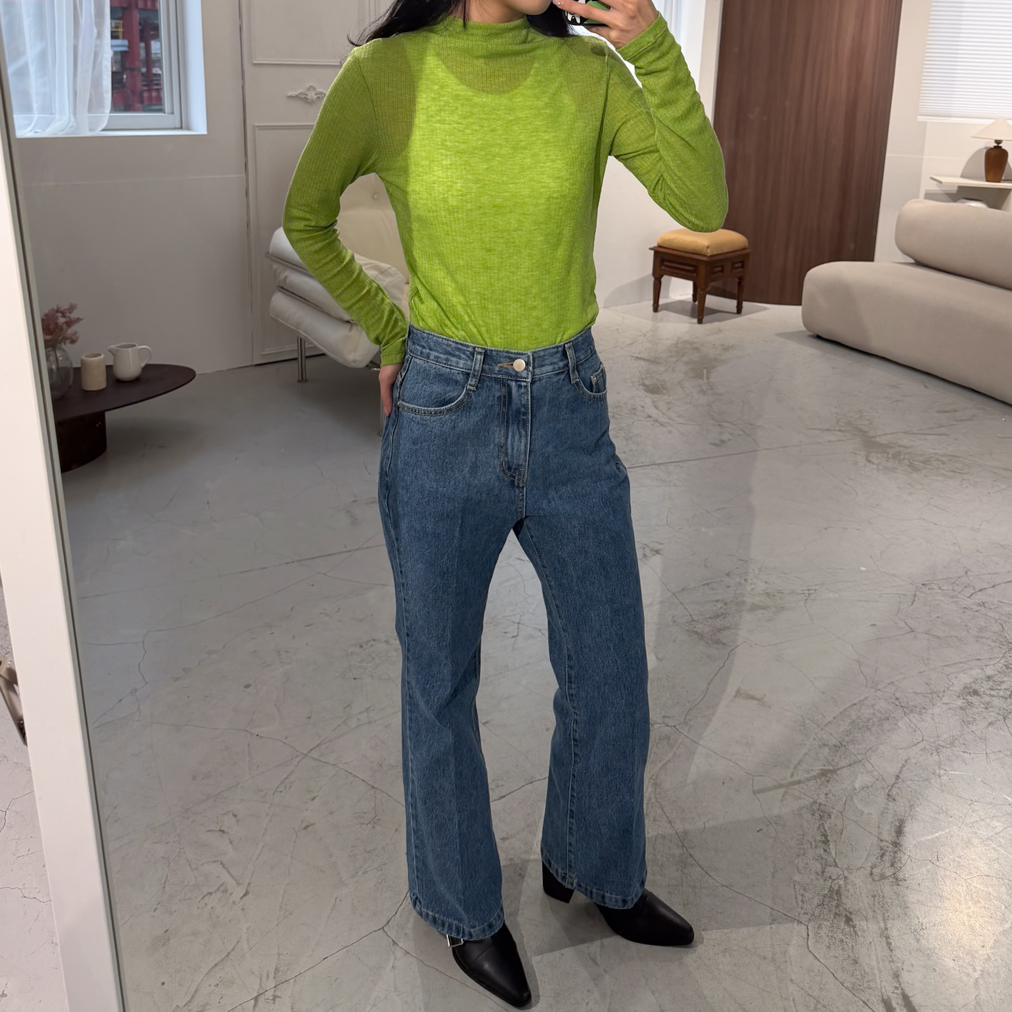 J10 特價款!圓身小個子首推直筒小牛仔(S/M)