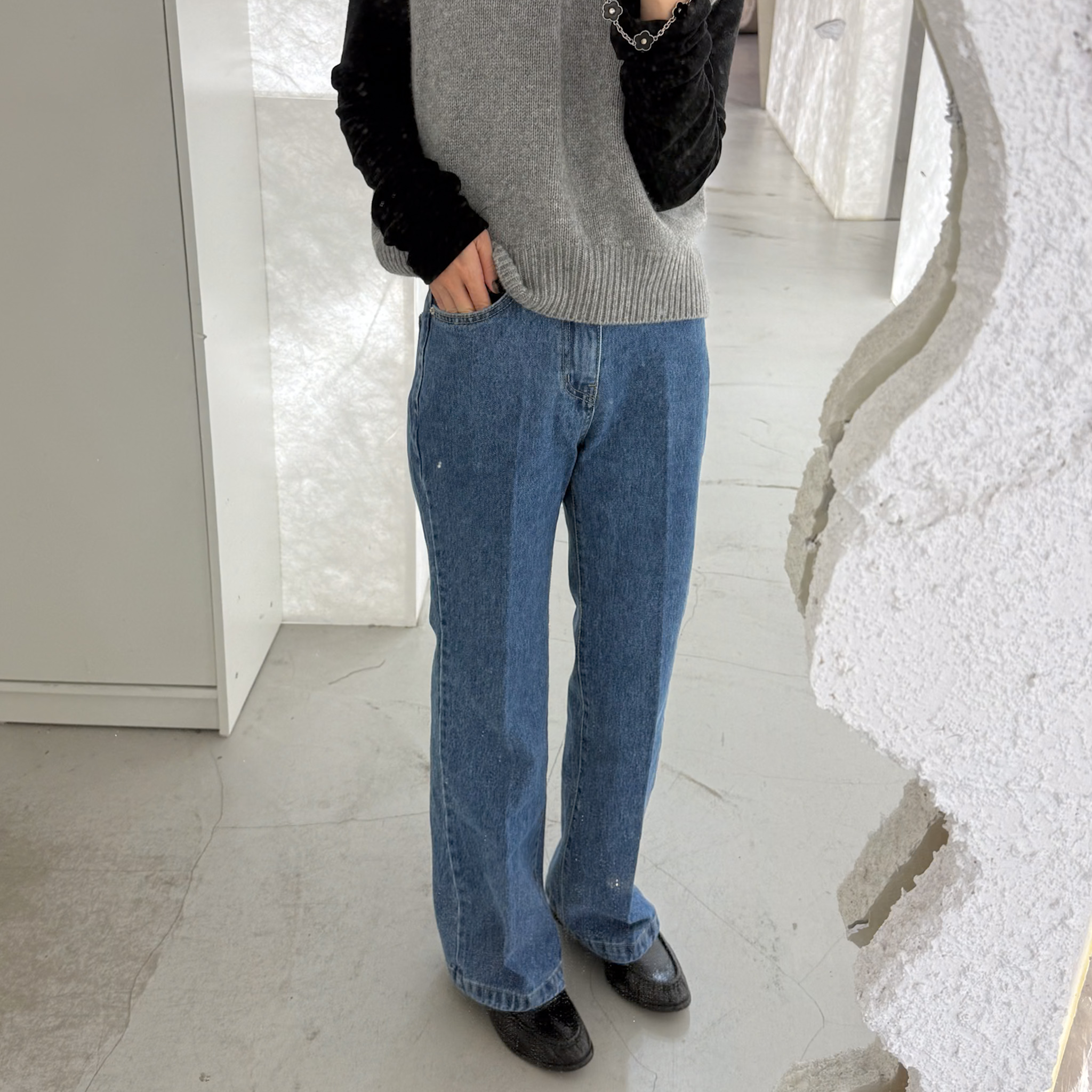 J10 特價款!圓身小個子首推直筒小牛仔(S/M)