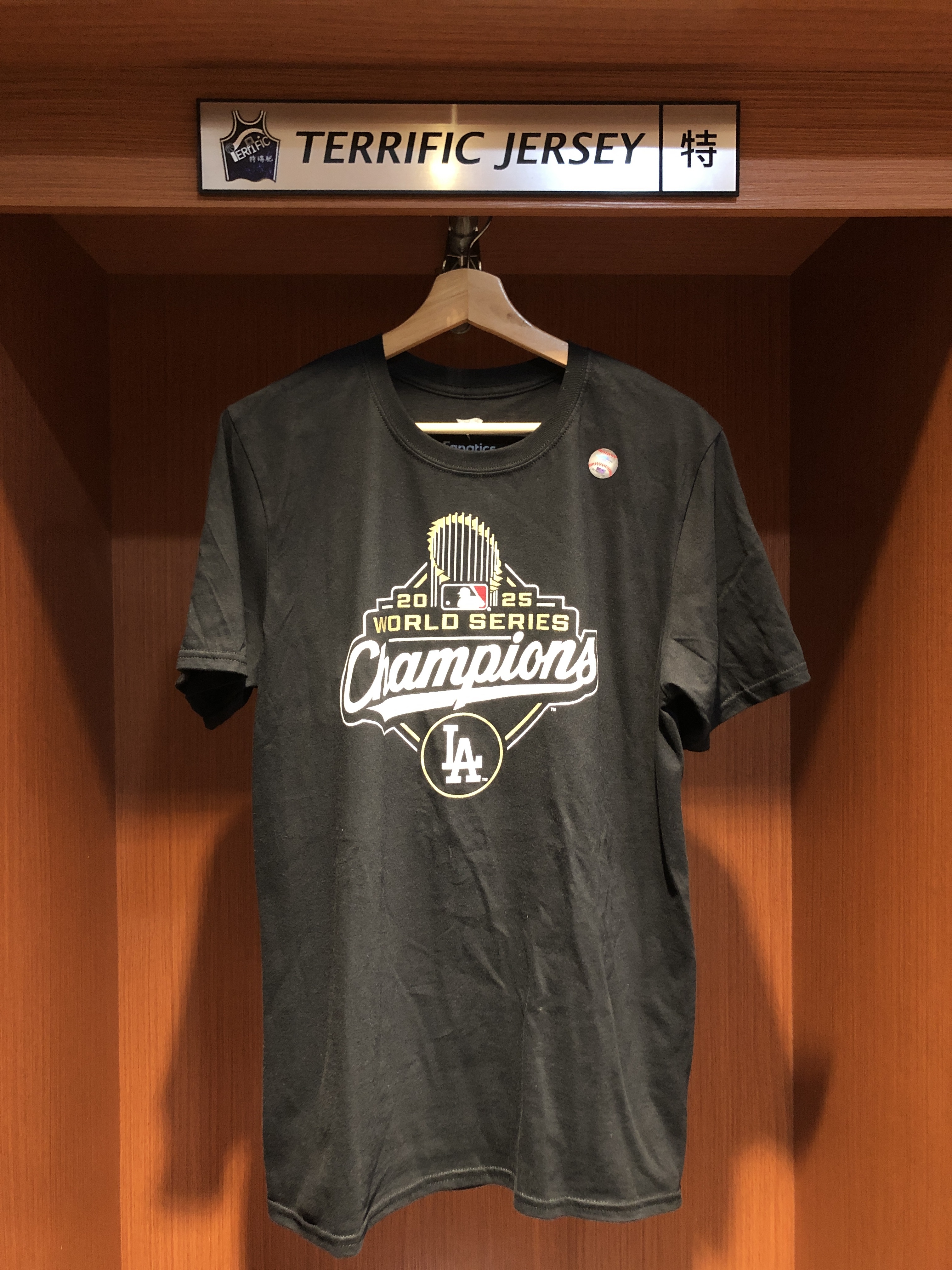 MLB短袖 Shohei Ohtani 洛杉磯道奇 大谷翔平 冠軍黑金 連霸 Fanatics Player Name Tee 棉質 全新
