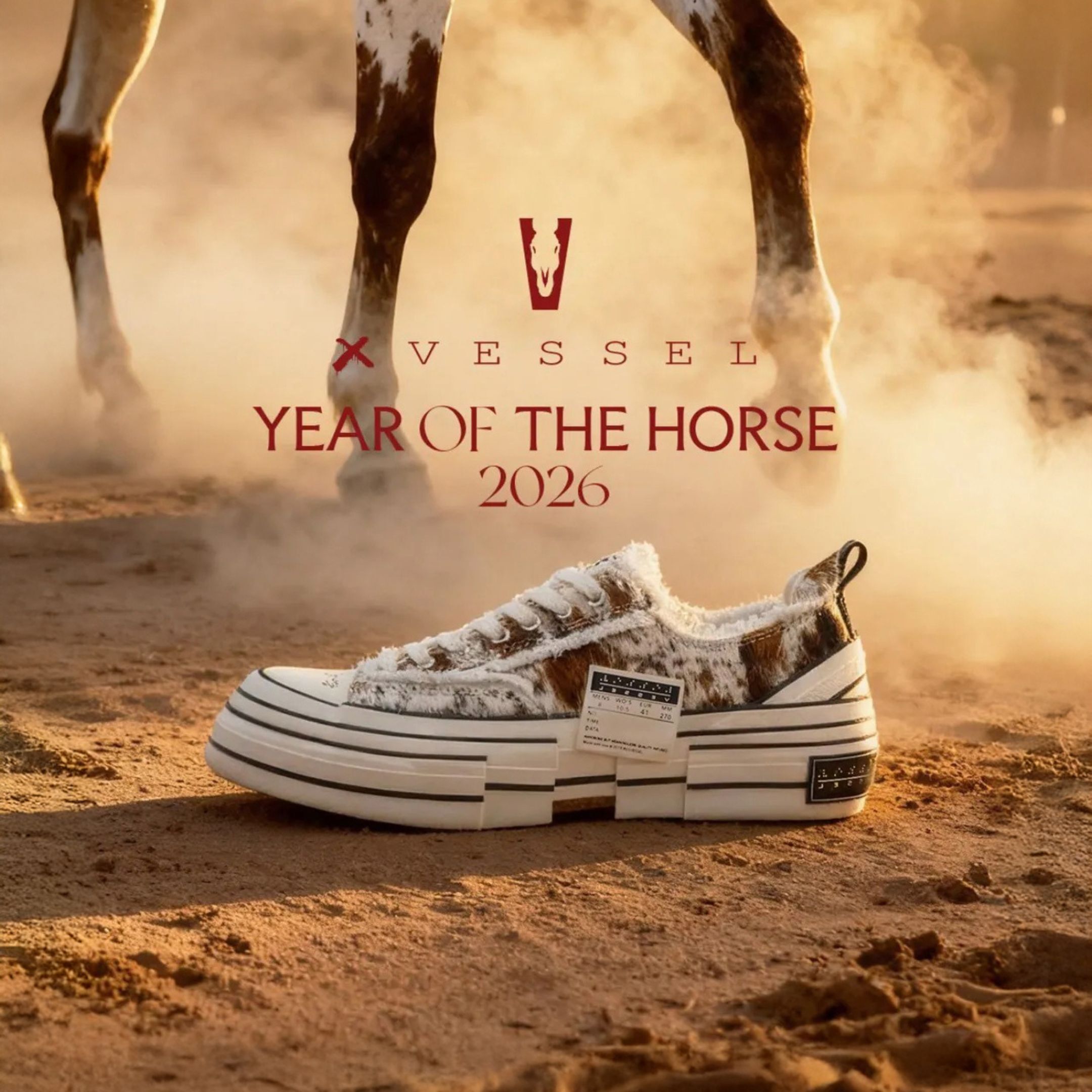 NICEDAY 代購 Xvessel G.O.P Lows 馬年限定 春節 CNY 馬年 復古 馬鬃毛 馬 棕色 F25X110ZW