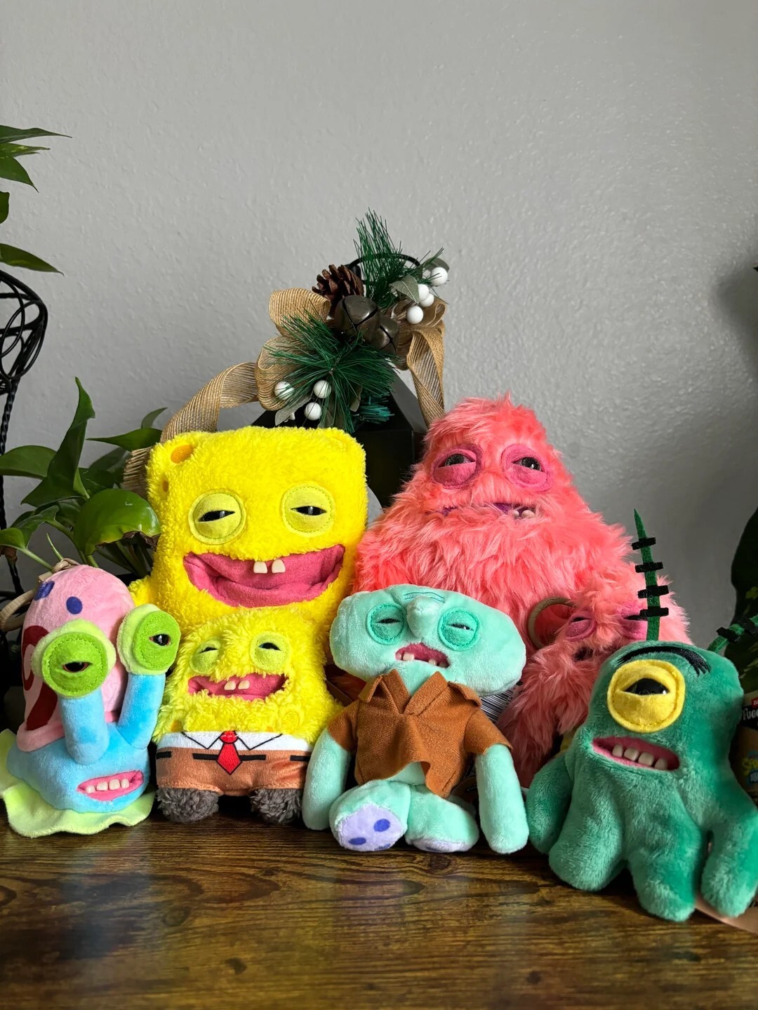 【逢甲 FUZZY】Fuggler X 海綿寶寶 牙齒怪 牙寶 派大星 公仔 娃娃 5吋吊飾