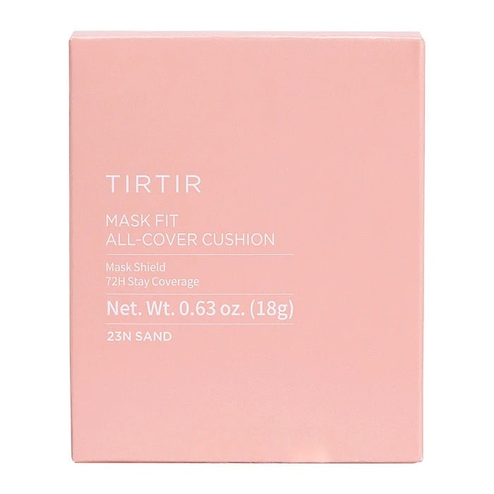 TIRTIR Long-Lasting Perfect Cover Cushion Foundation SPF50+ PA+++ (Powder Case) 18g (23N Sand Natural Shade) 736667