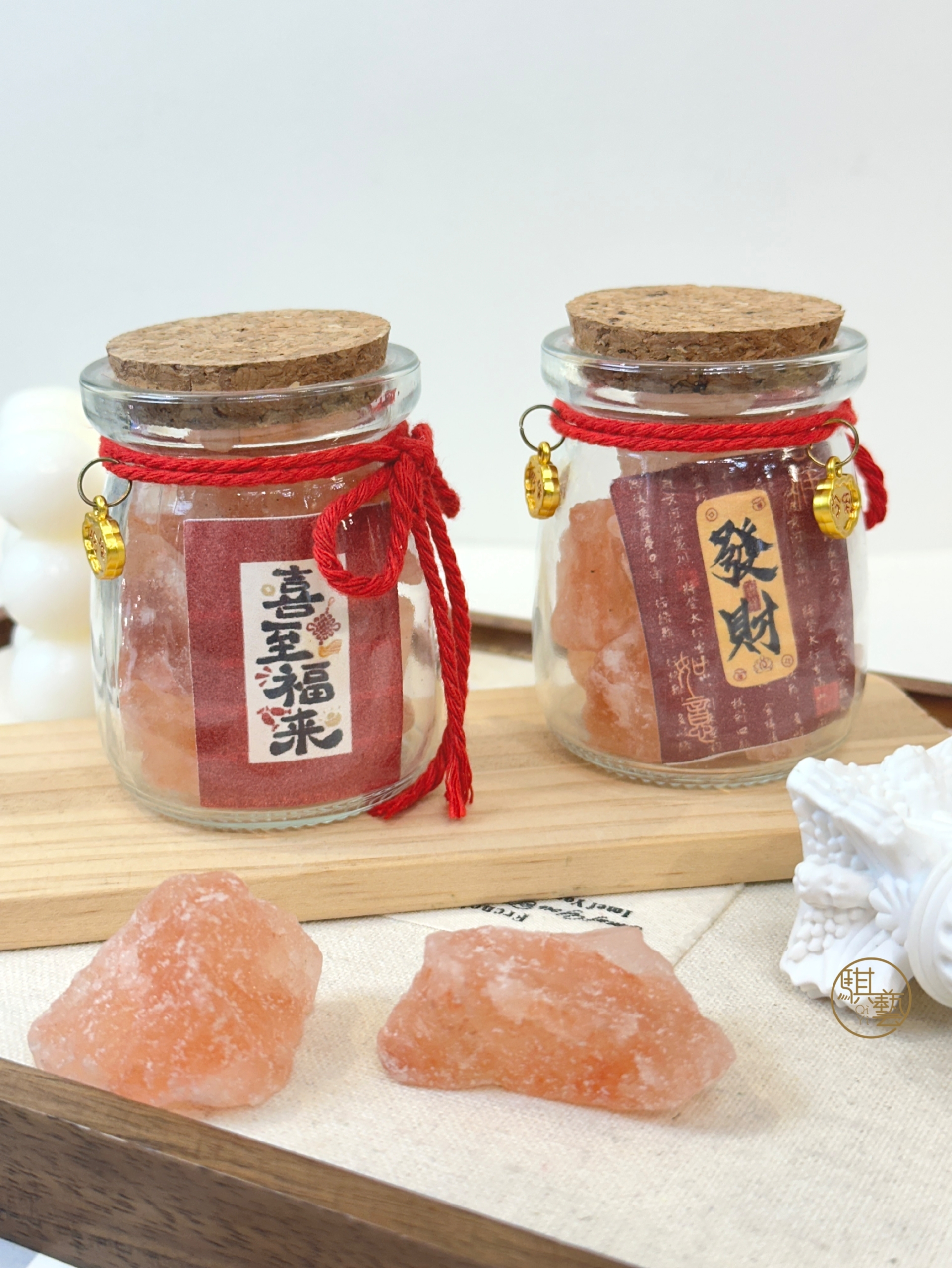 橘鹽石原礦擺件瓶｜穩住空間氣場的小日常整理