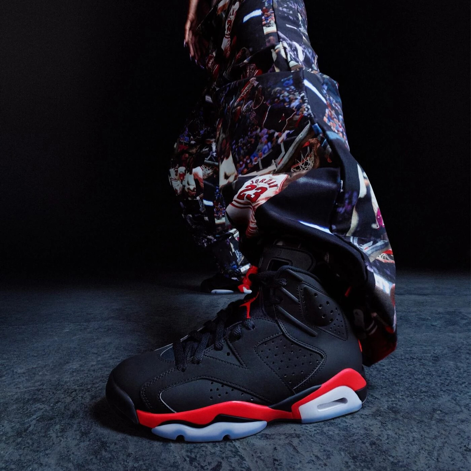 Air Jordan 6 Retro 'Infrared Salesman' 35週年 黑紅 磨砂革 麂皮 刺繡 冰底 芝加哥 公牛隊 櫻木花道 經典 復刻 籃球鞋 CT8529-001