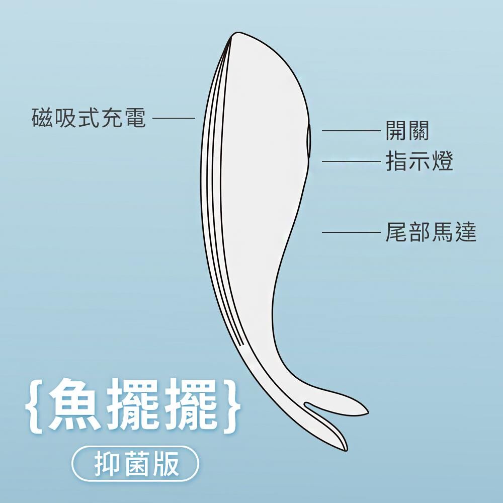 Monster Pub Wiwi Fish Tail Antibacterial Vibrator