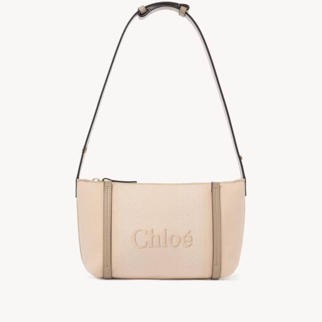 1FF0101-351 [CHLOE] Chloé Carry Shoulder Bag In Canvas Blushy Beige (SS26) #CH25UP566O6528H (B-EU-E)