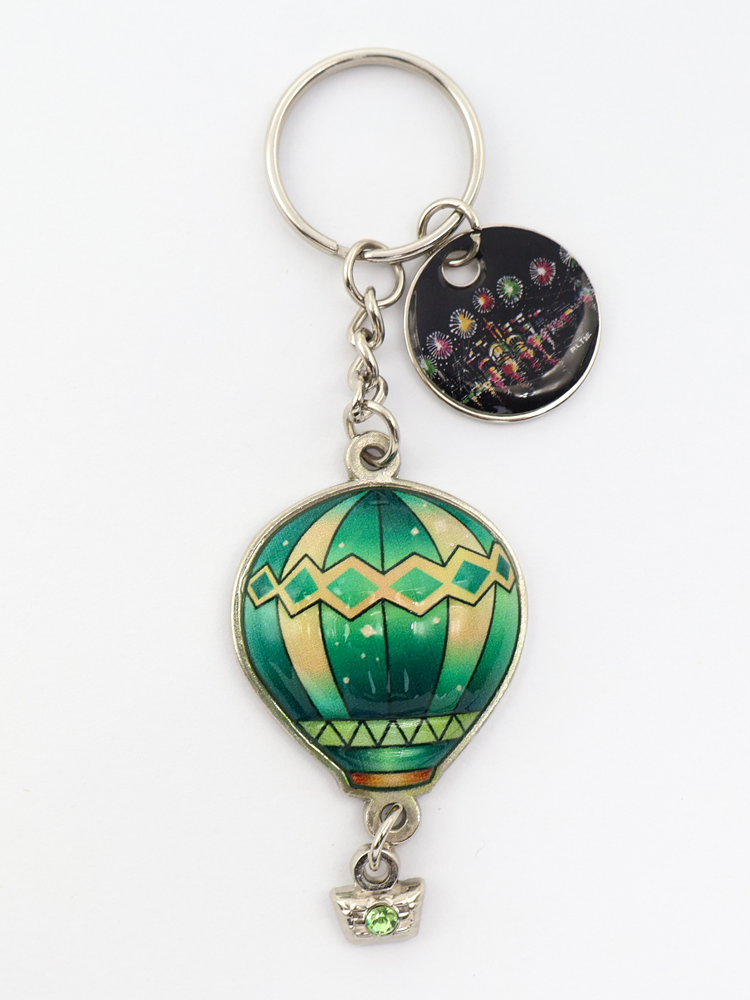 森雅文化 熱氣球鎖匙扣(綠色) - 佳節夜.星印象 (夜玲瓏系列)