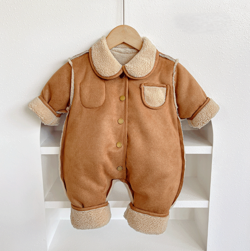 【H0272】雙面可穿!秋冬連體爬服(66-80)
