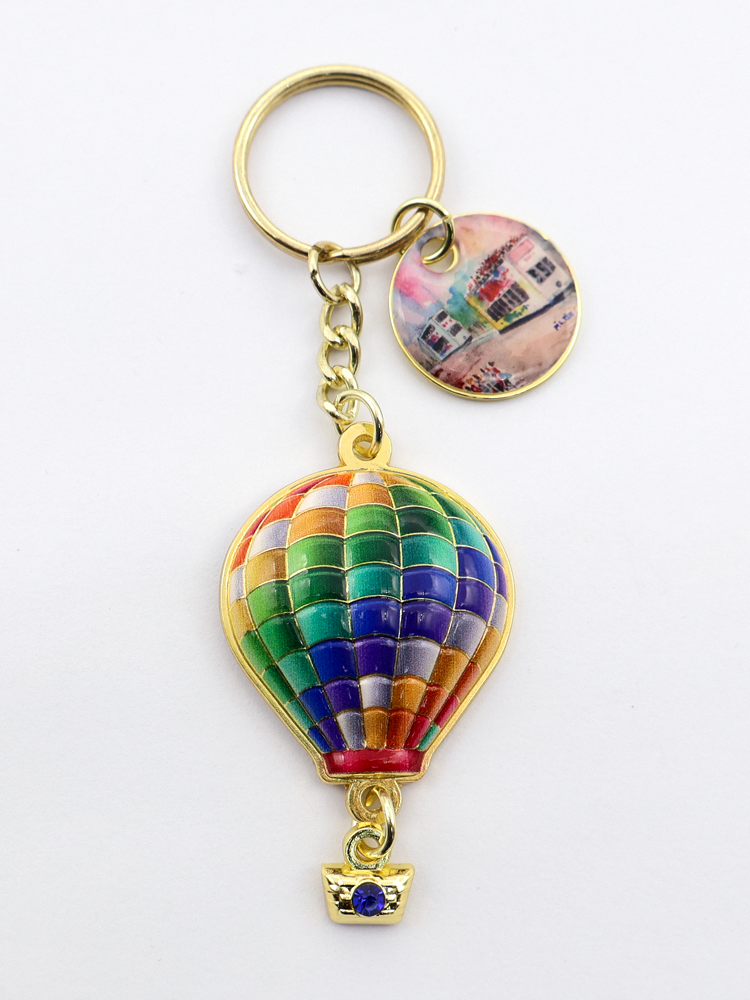 森雅文化 熱氣球鎖匙扣(七彩色) - 電車「叮叮車」(風俗系列)