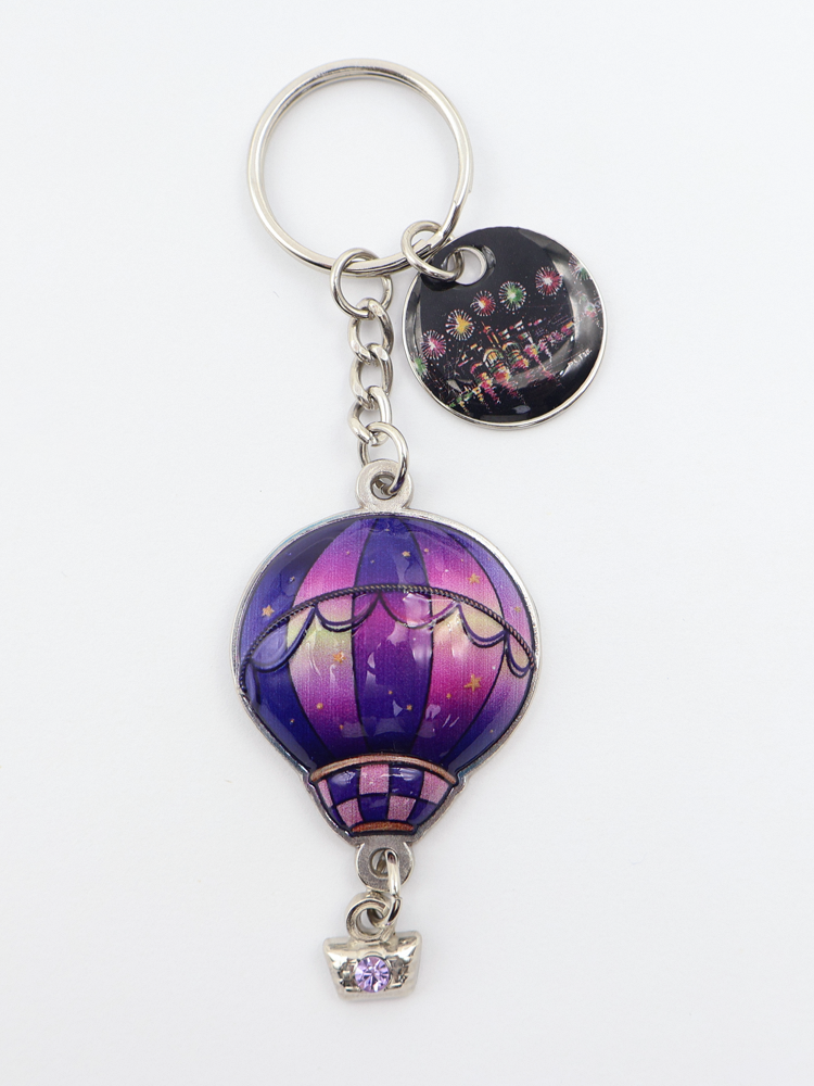 森雅文化 熱氣球鎖匙扣(紫色) - 佳節夜.星印象 (夜玲瓏系列)
