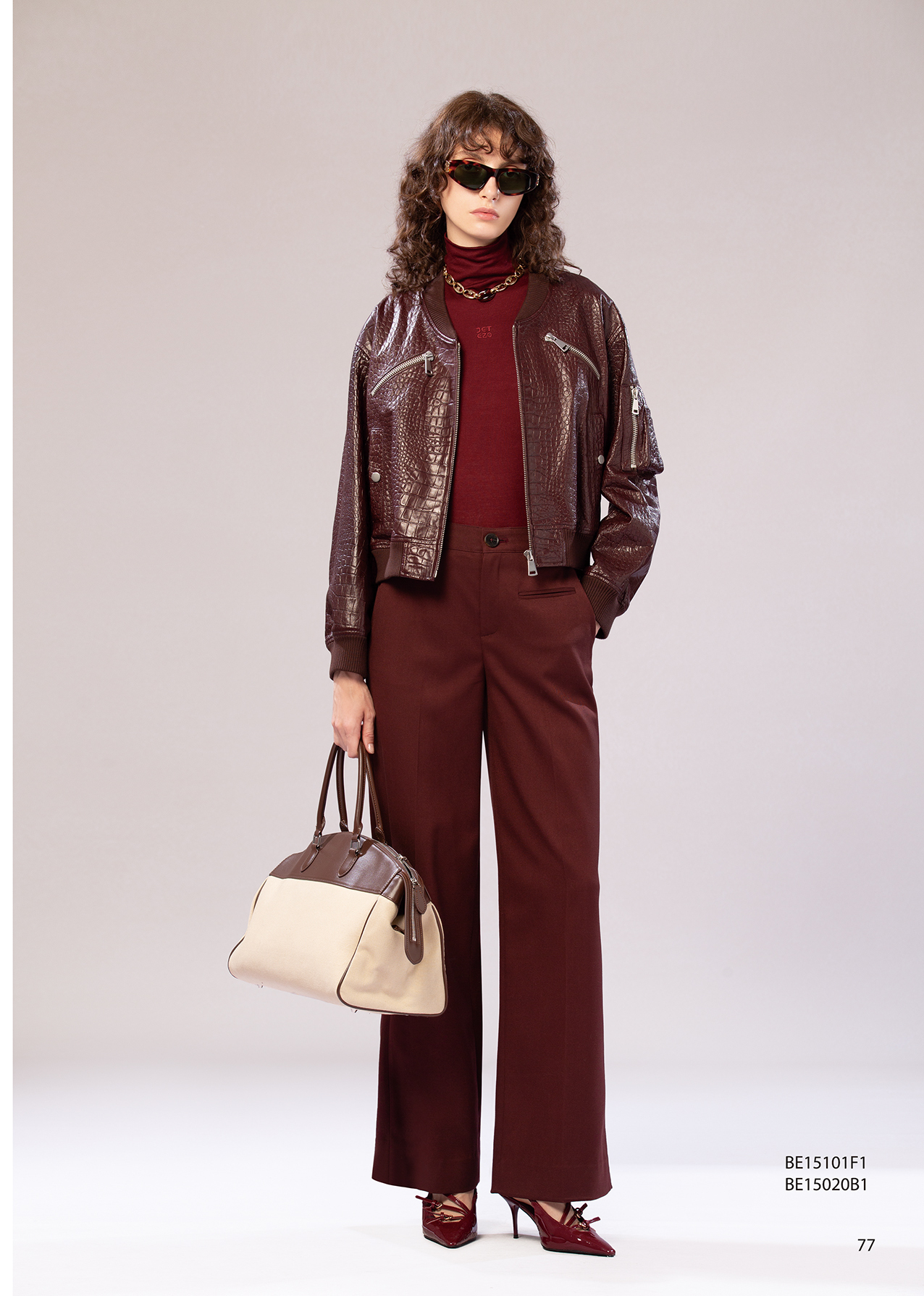 BE15101F1 靜線高領無袖針織上衣 (2色)