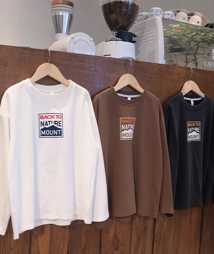 日系正反山系印花長袖T恤(110-170)