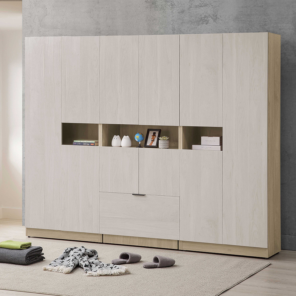 艾東7.5尺中開放高鞋櫃組合/玄關收納置物櫃/隔間櫃