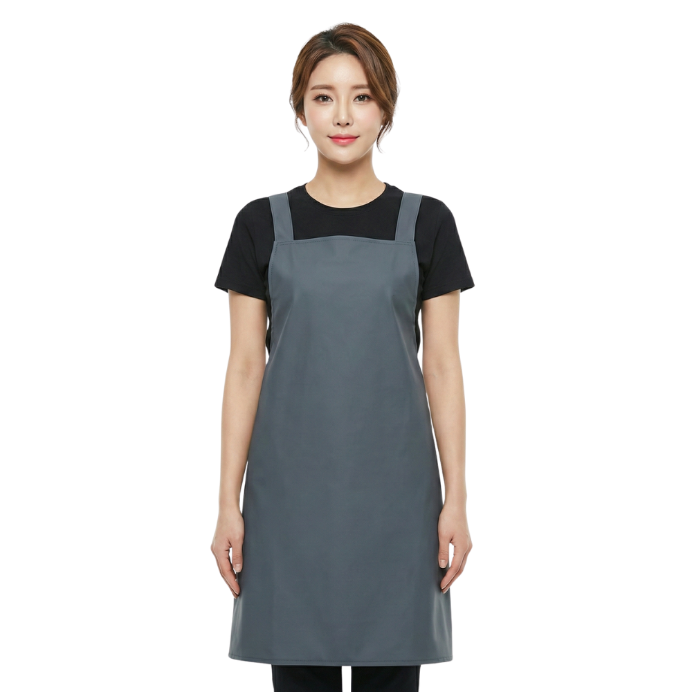 無口袋深灰工作服