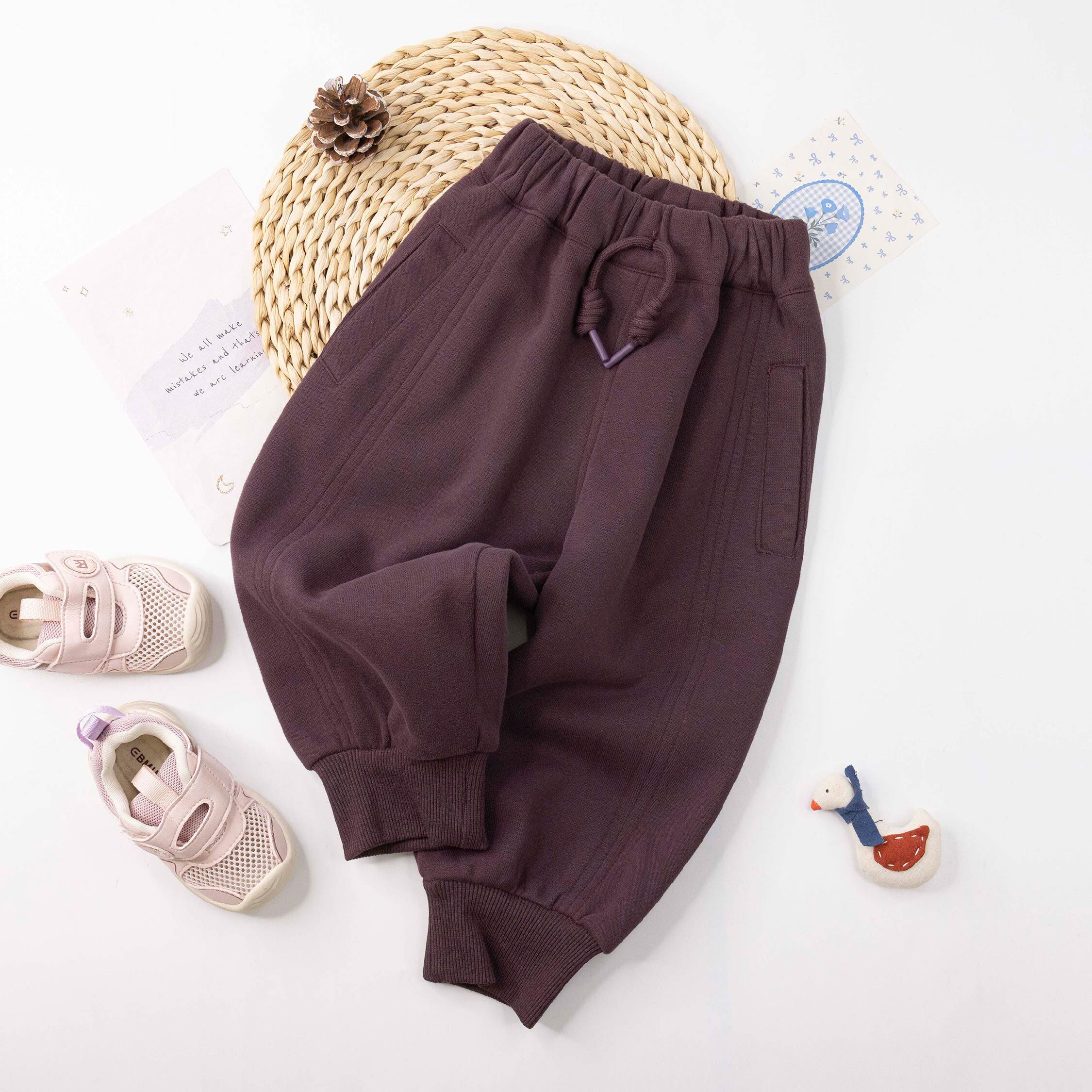 【H55774】日系極簡舒適縮口褲