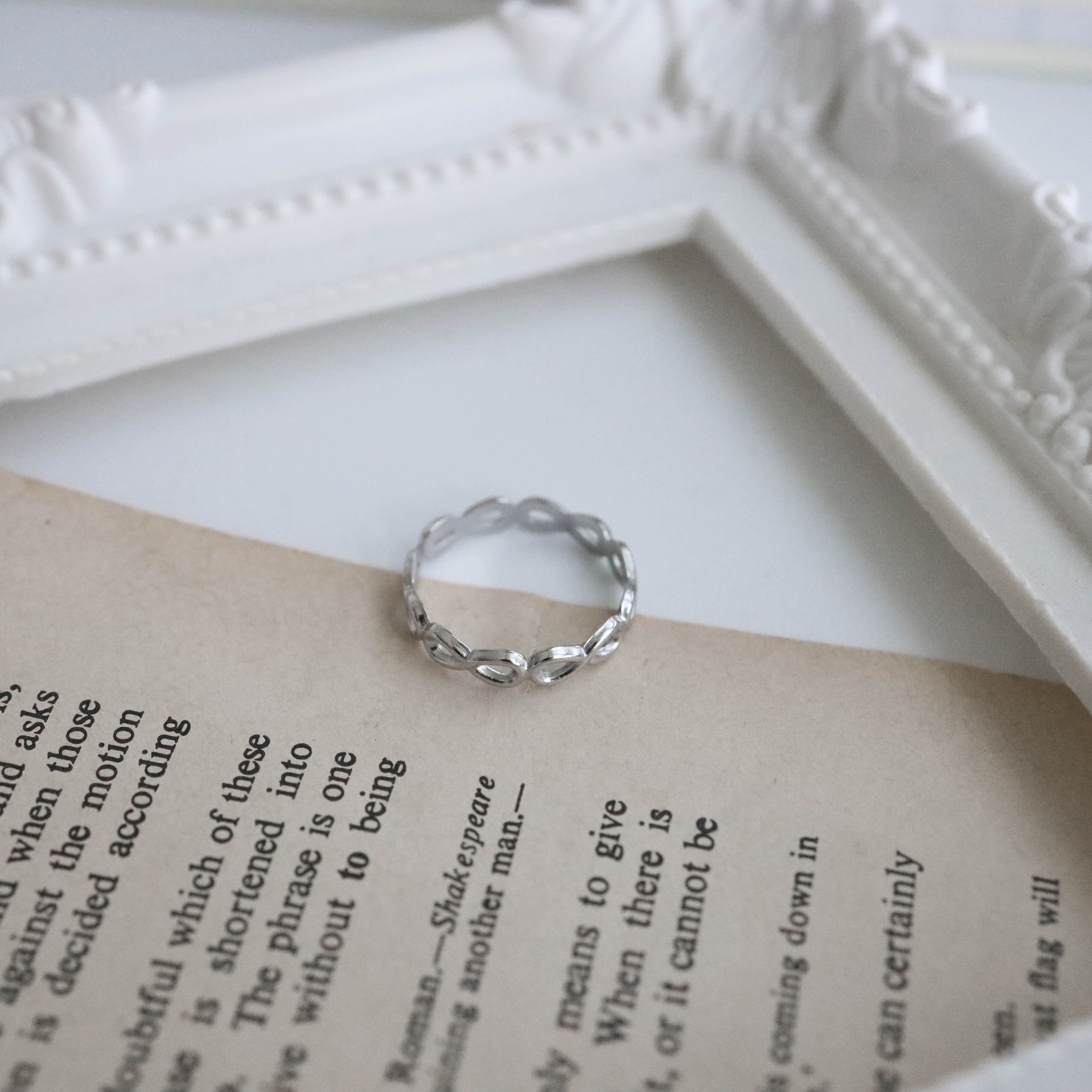 不怕水無限造型鋼戒