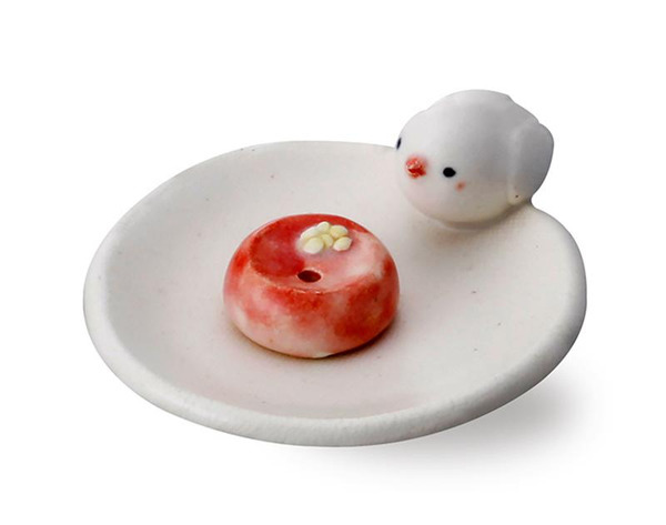 日本香堂 白文鳥 / 小花兔 線香座