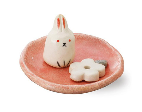 日本香堂 白文鳥 / 小花兔 線香座