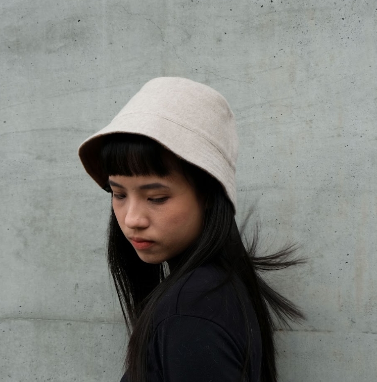 羊駝毛氈雙面漁夫帽｜灰/米白｜秘魯