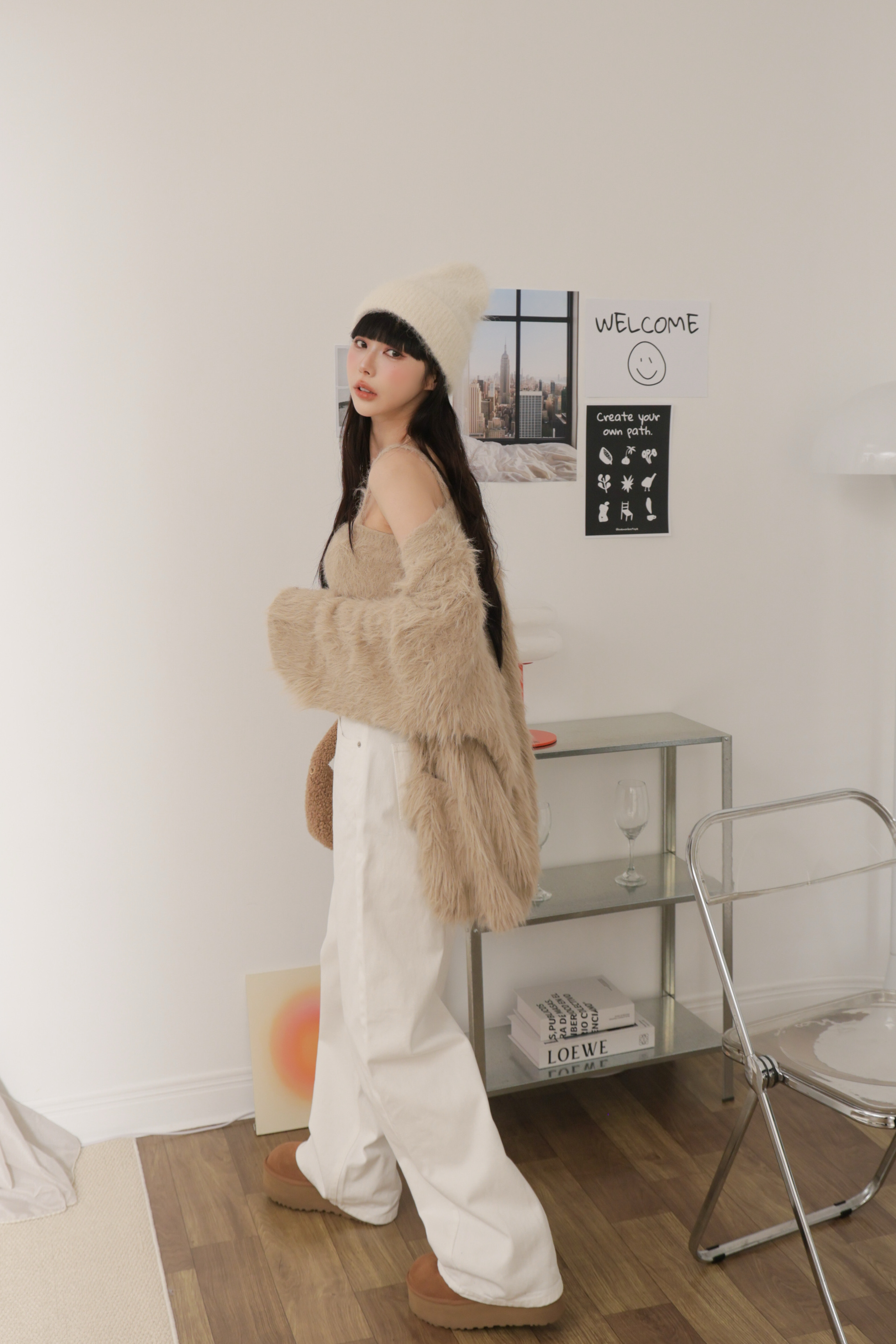 （現貨）毛毛海1+1背心外罩組 N09