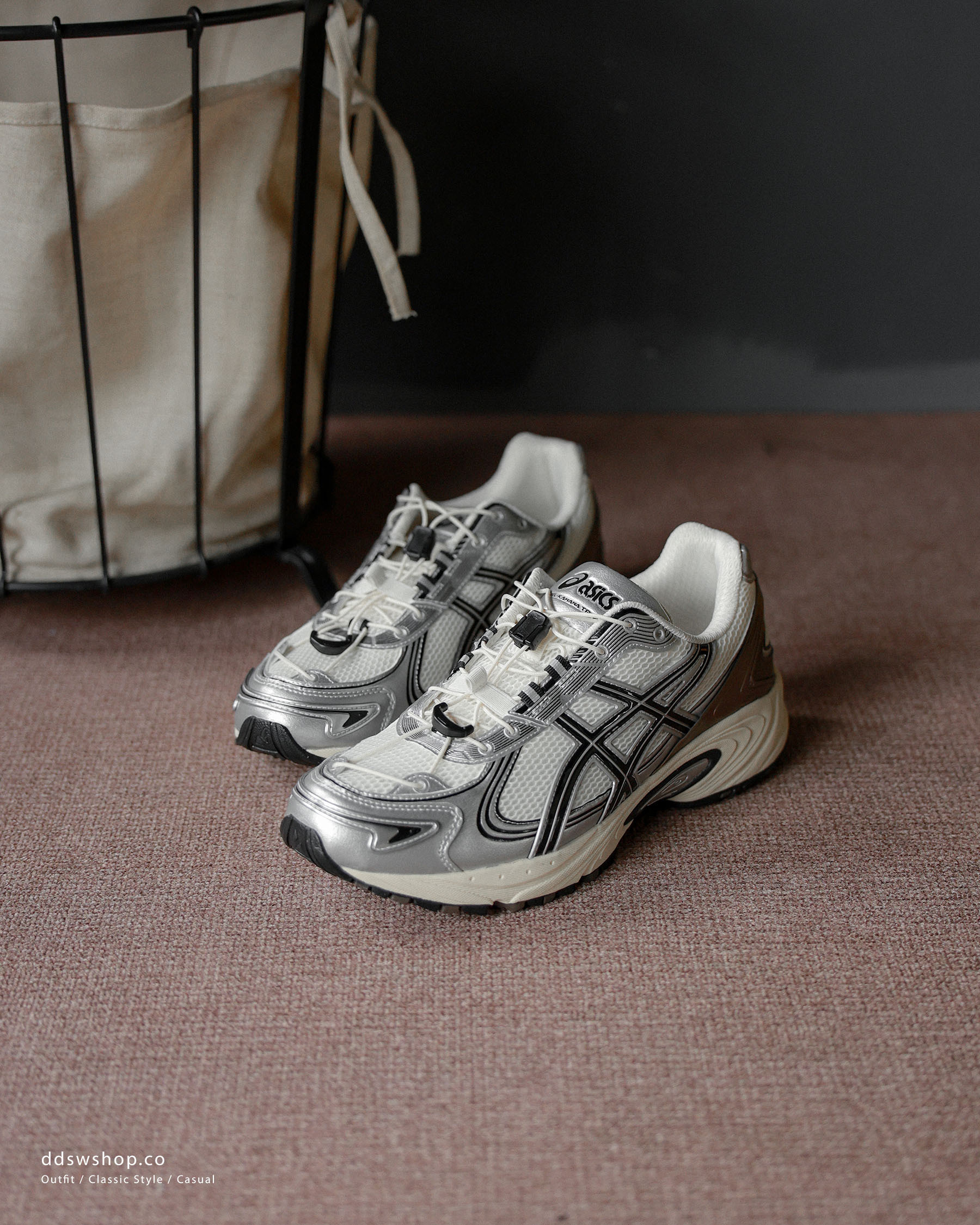 "代購" Asics Gel-Kahana TR V4 金屬白銀銅 抽繩復古鞋 1203A781-100