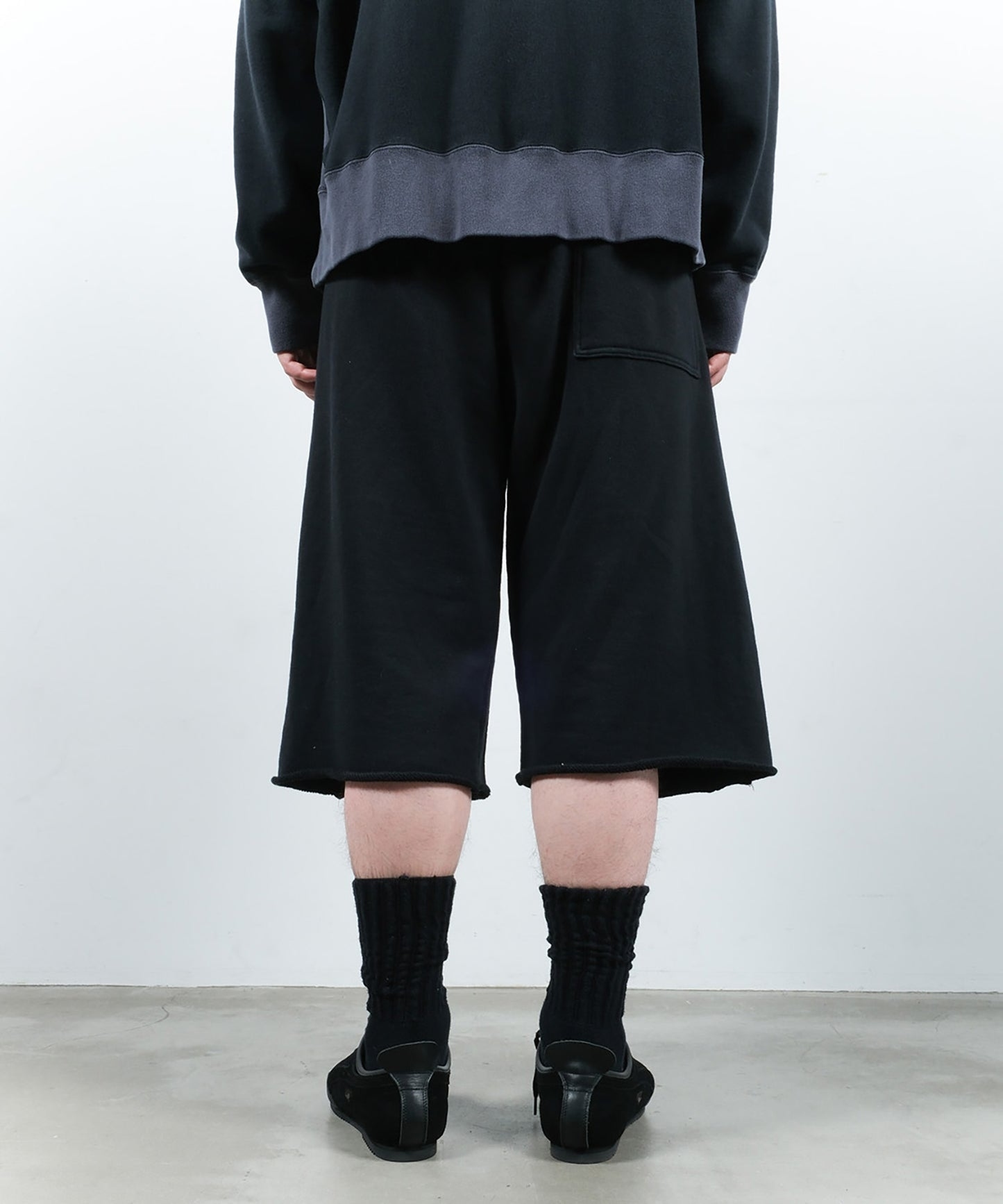 JieDa - 3/4 DOUBLE KNEE SWEAT PANTS / 2COLORS
