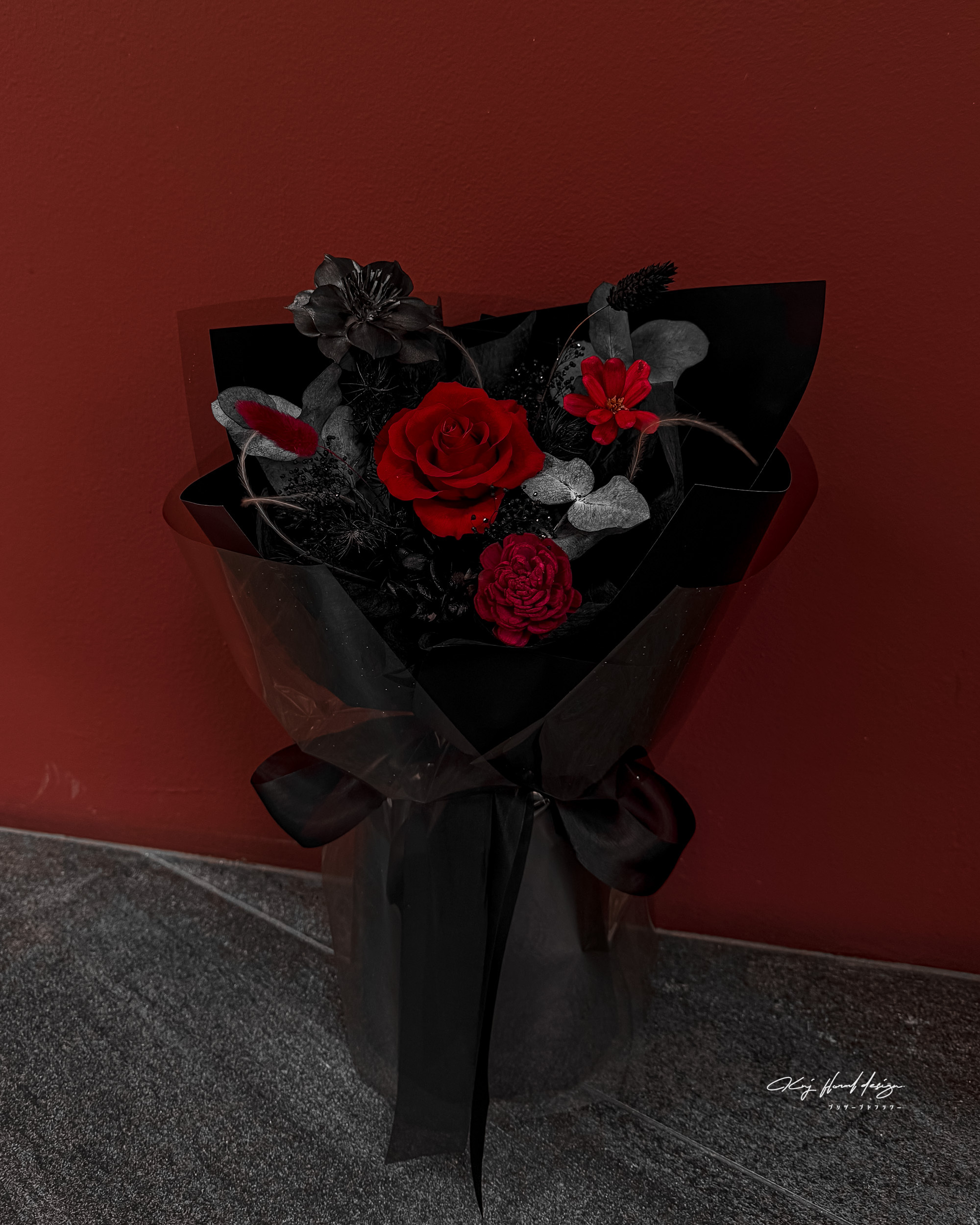 永恆餘燼．單朵永生玫瑰花束