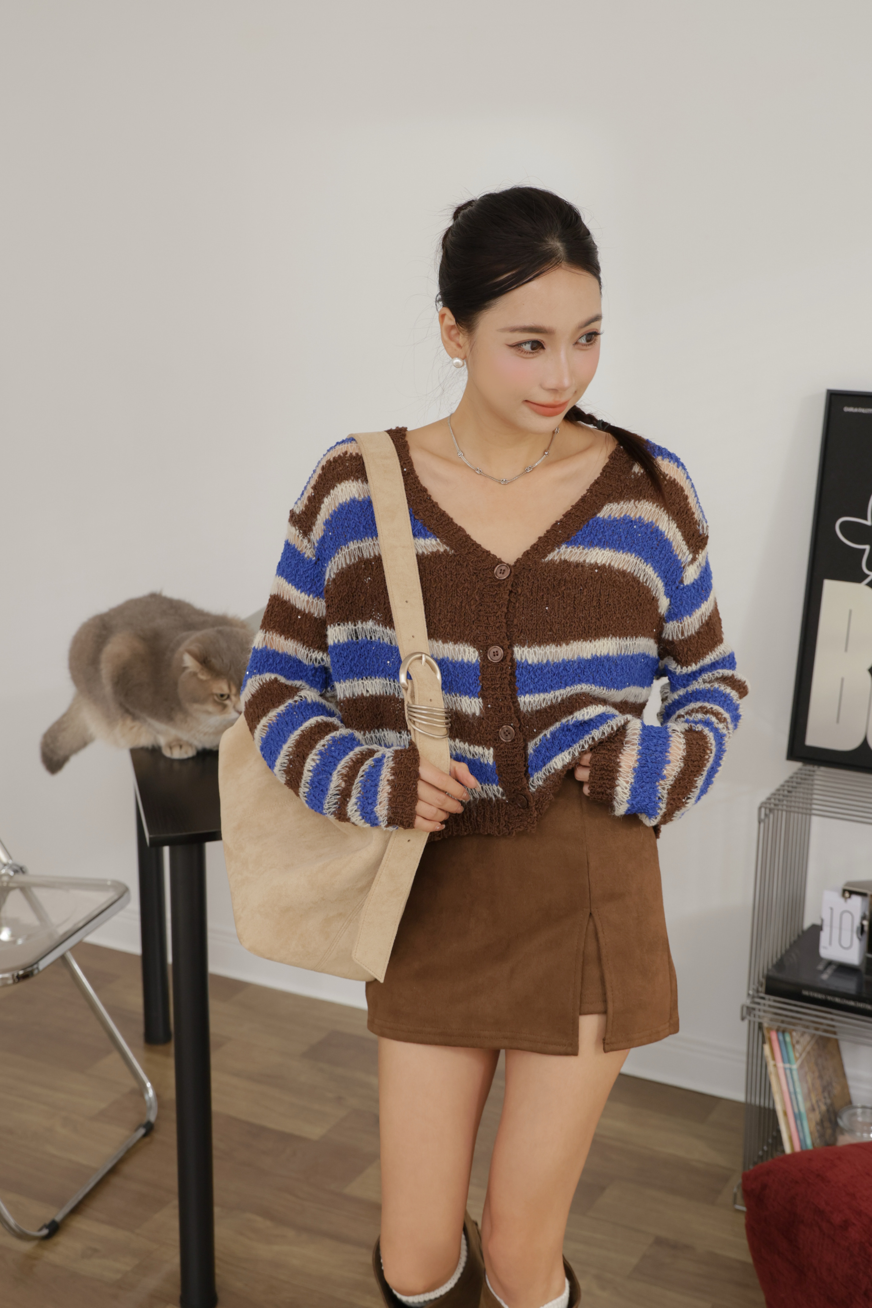 （現貨）必買亮片條紋外套 L31