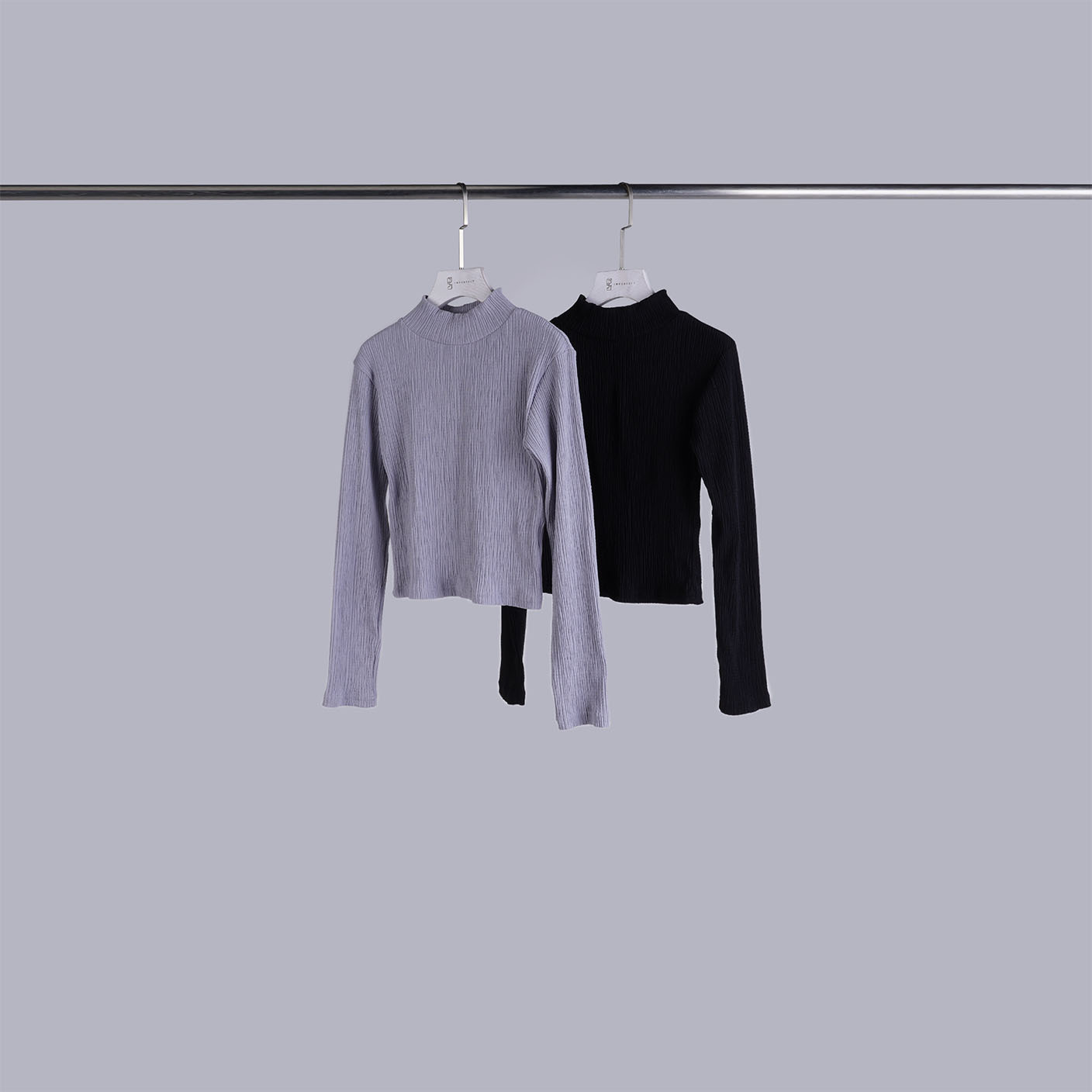 質感坑條立領上衣 | 2色