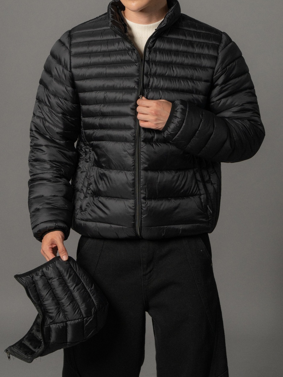 輕量連帽羽絨夾克 抓絨夾克