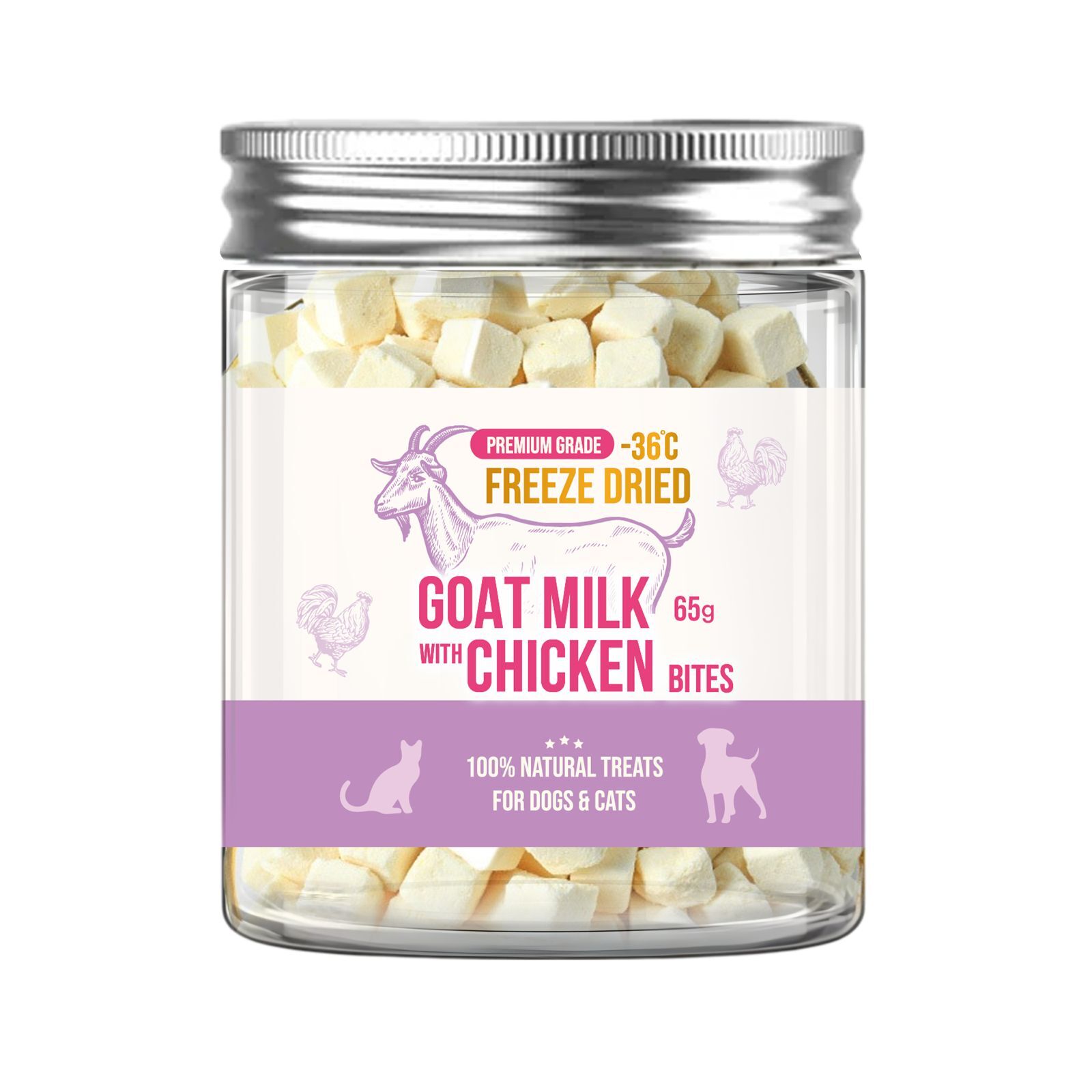 D&C |腸道護理 凍乾雞肉+羊奶粒粒 65g (DC-5092)