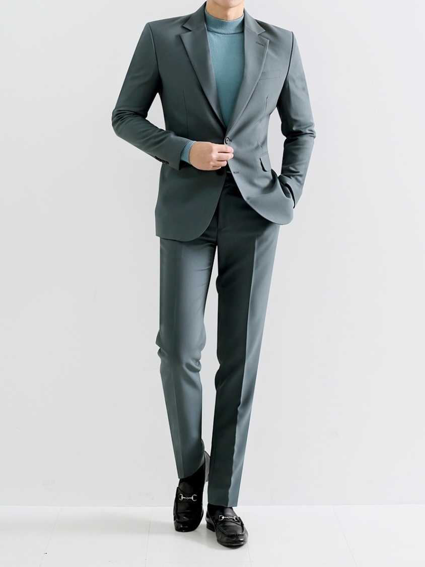 梅德薩德雙扣西裝外套 西裝褲 成套西裝