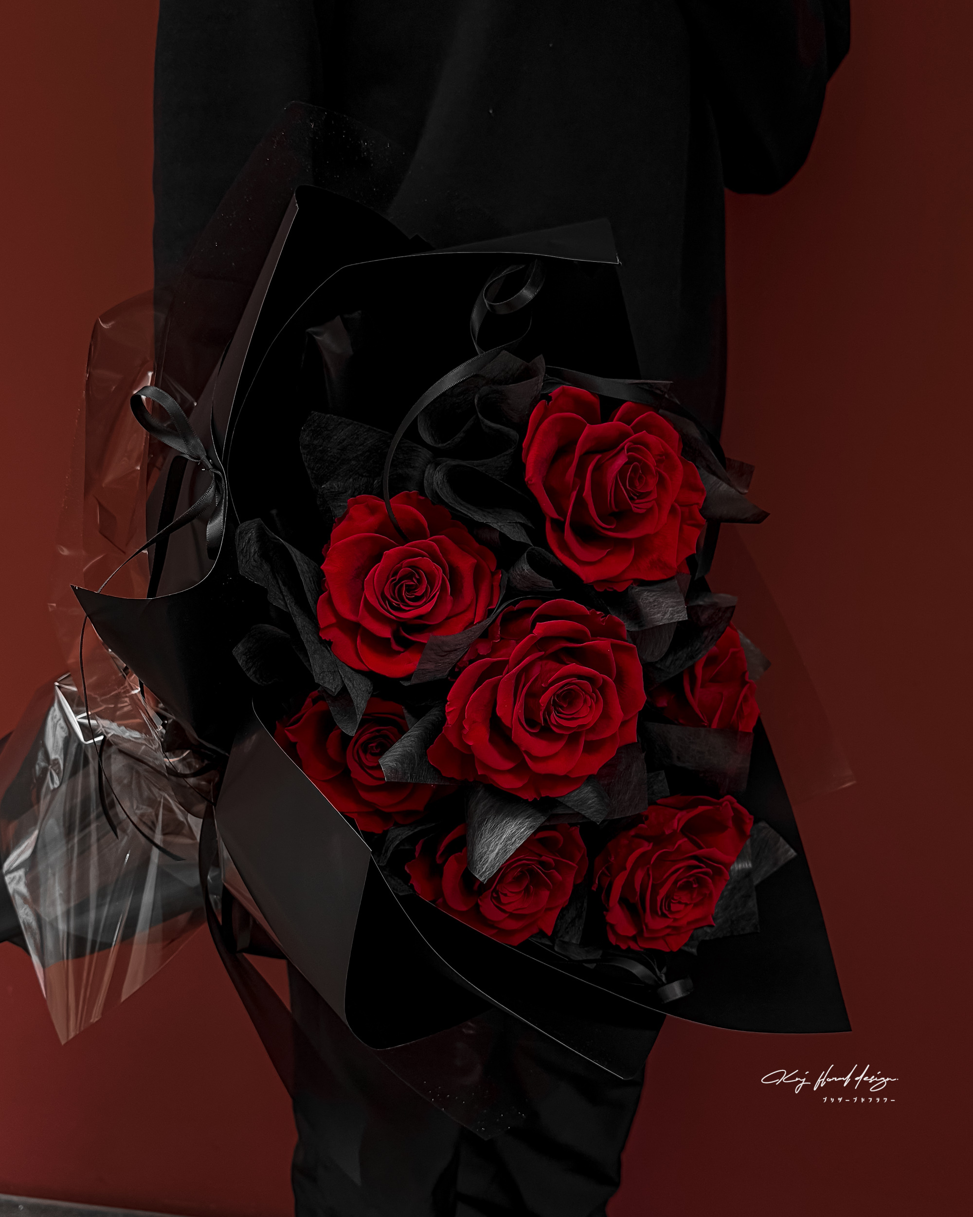 永恆餘燼．頂級九朵永生玫瑰花束