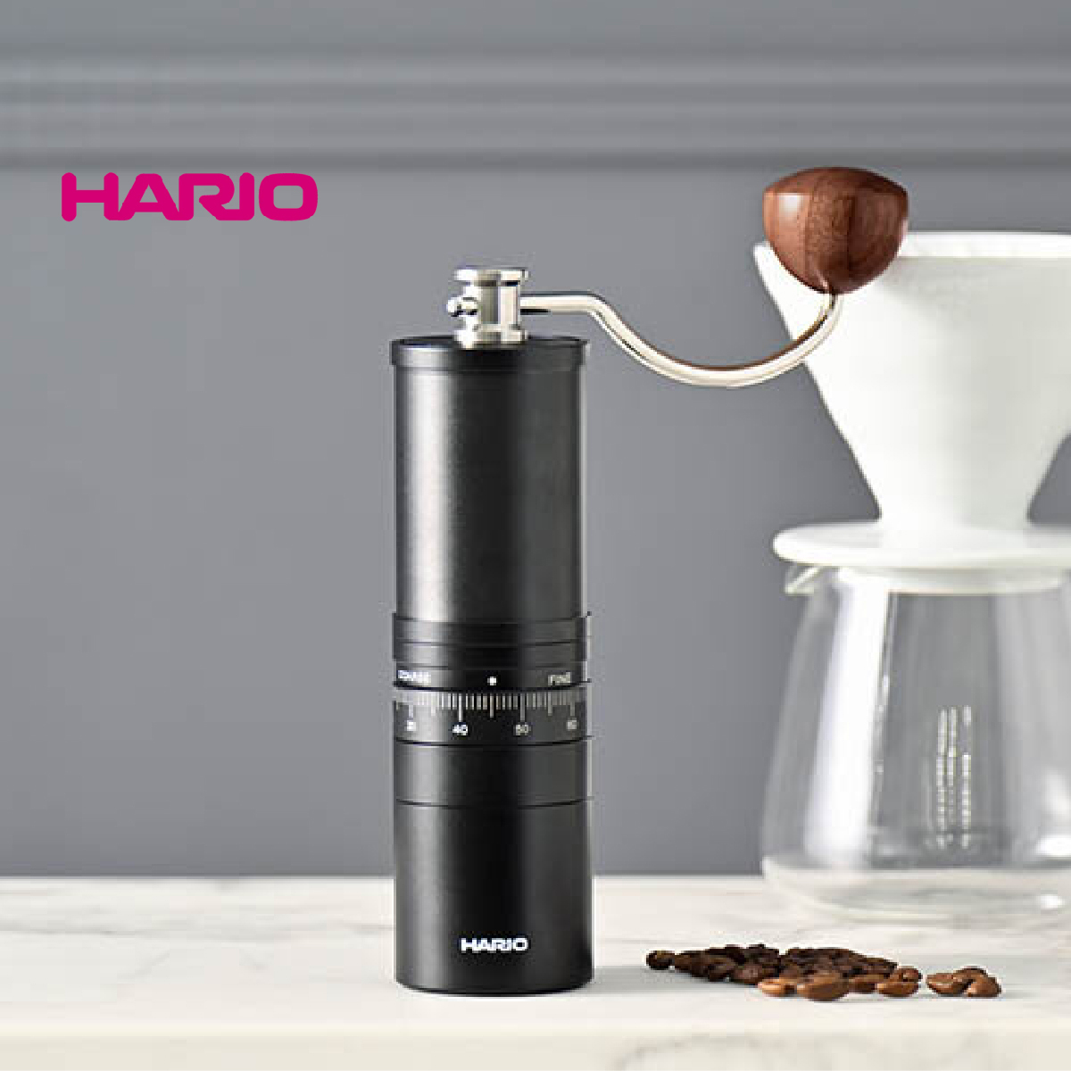 日本HARIO 24g 2杯手搖咖啡磨豆機 PRO -CGP-2-B