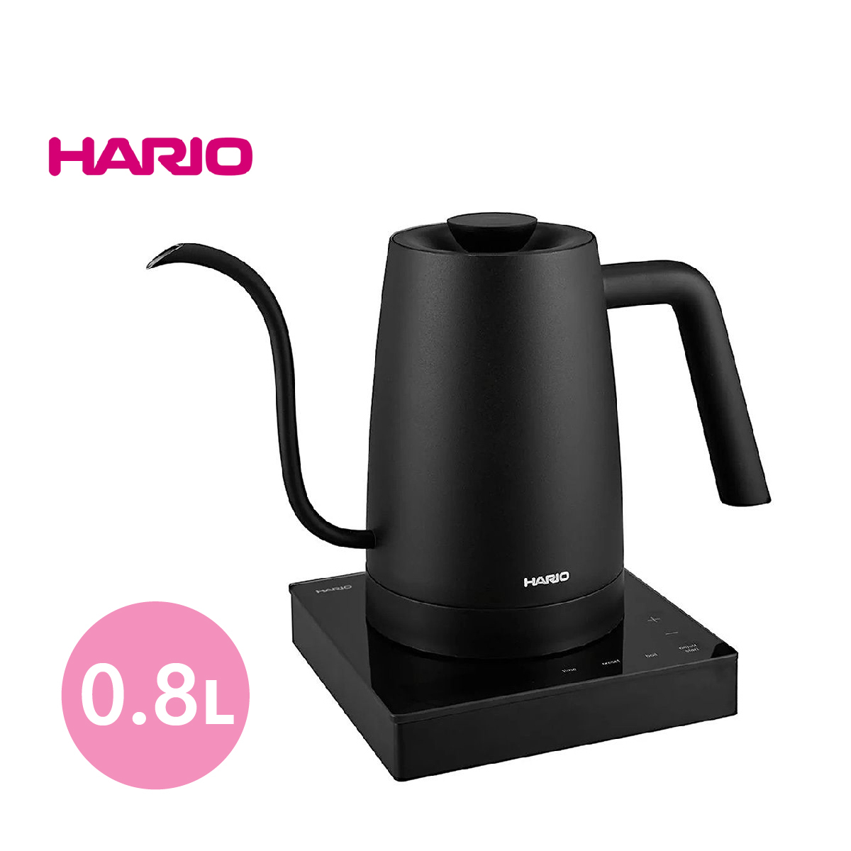 日本HARIO LYRA 220V 800ml 溫控咖啡手沖壺 (黑色)【香港行貨 一年保用】-ECK-80-B
