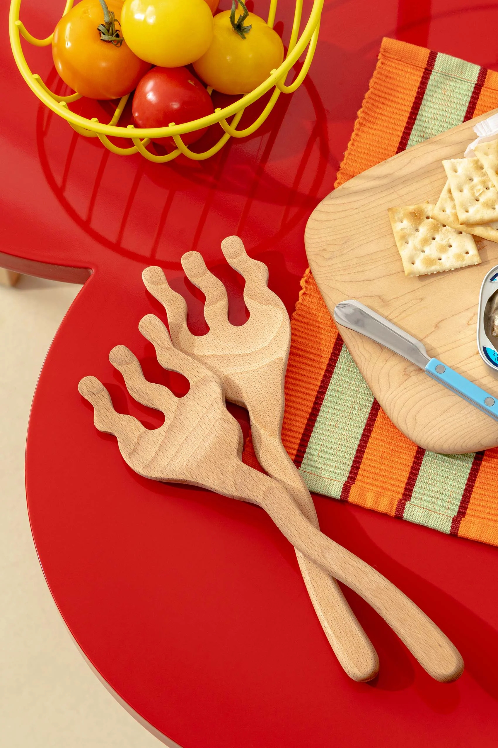 Serving Friends 叉子組,波浪形狀,兼具諷刺性和實用功能