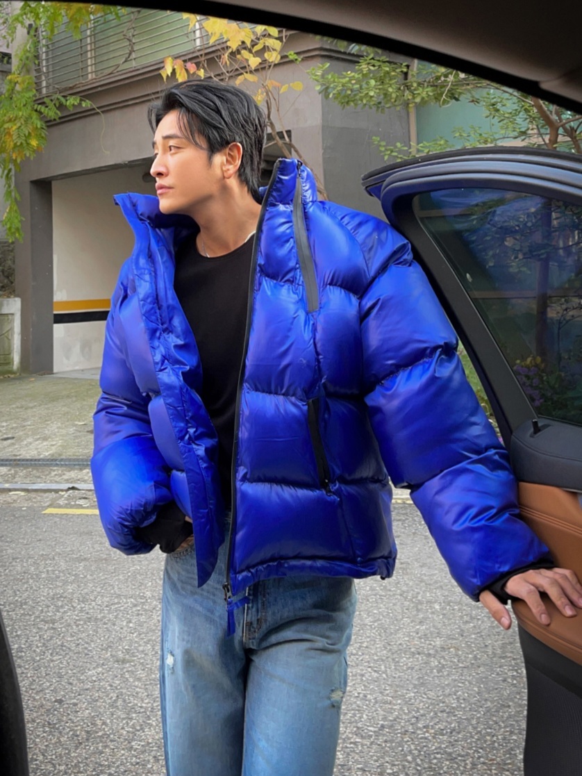 超強拉鍊短款羽絨外套