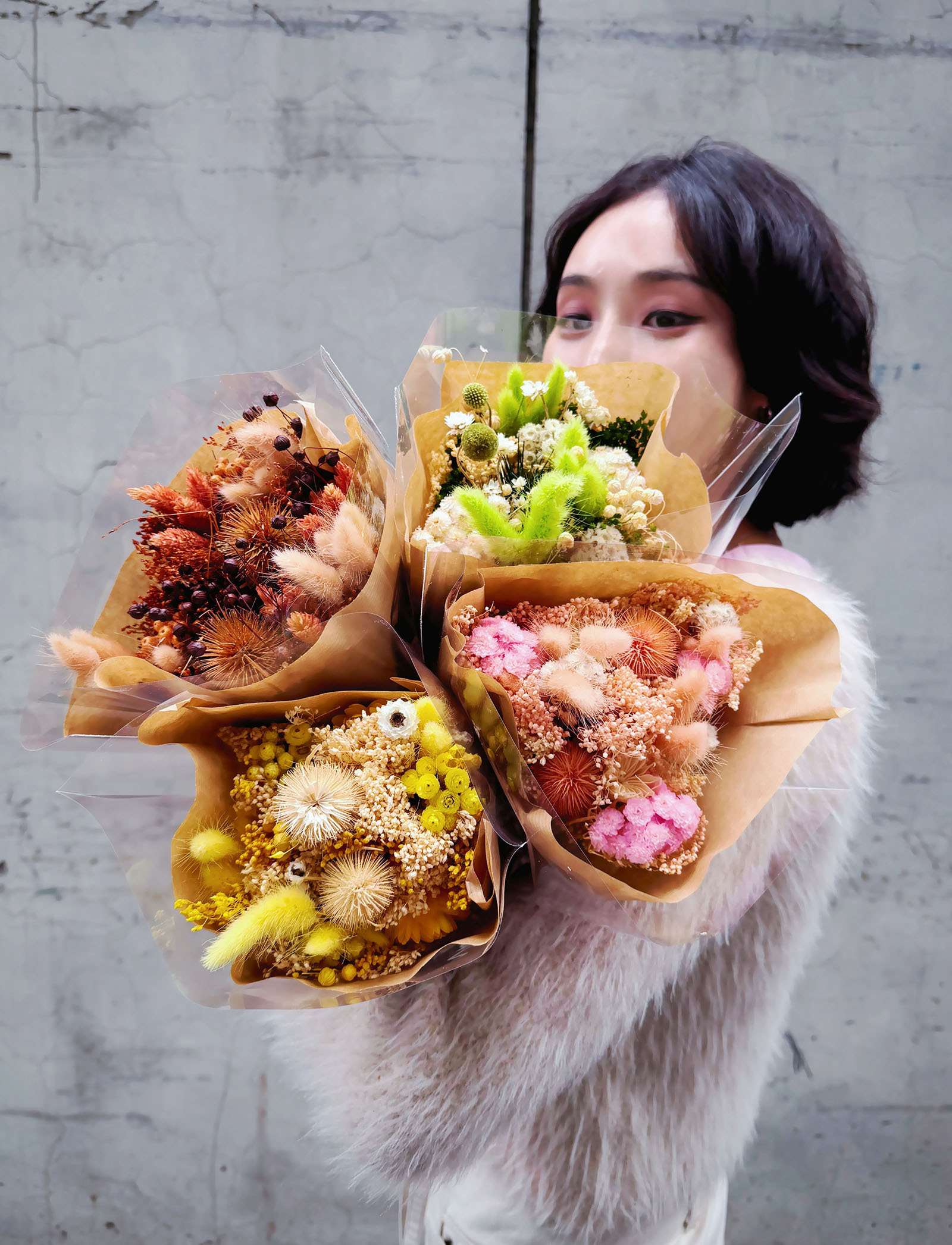 義大利乾燥經典花束（多色）