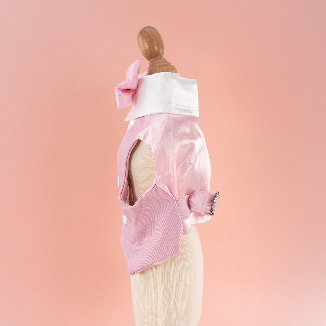 Pink Shimmer Tulle Waistcoat