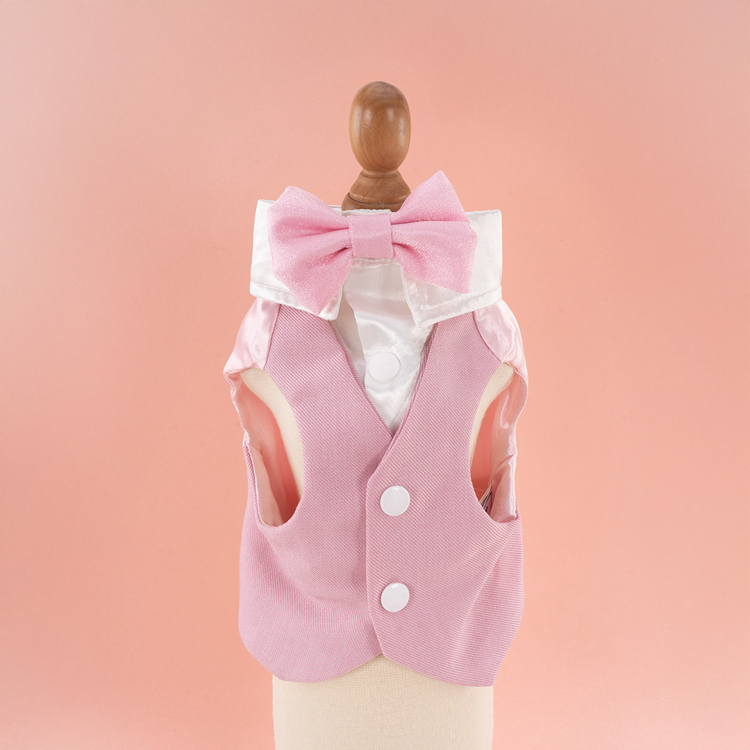 Pink Shimmer Tulle Waistcoat