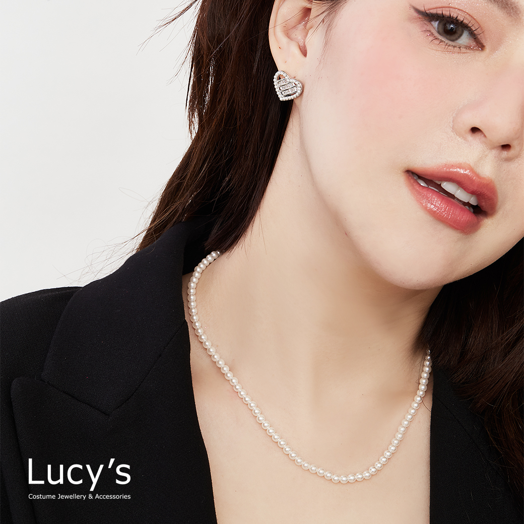 925純銀 浪漫珍珠 項鍊 (129099)